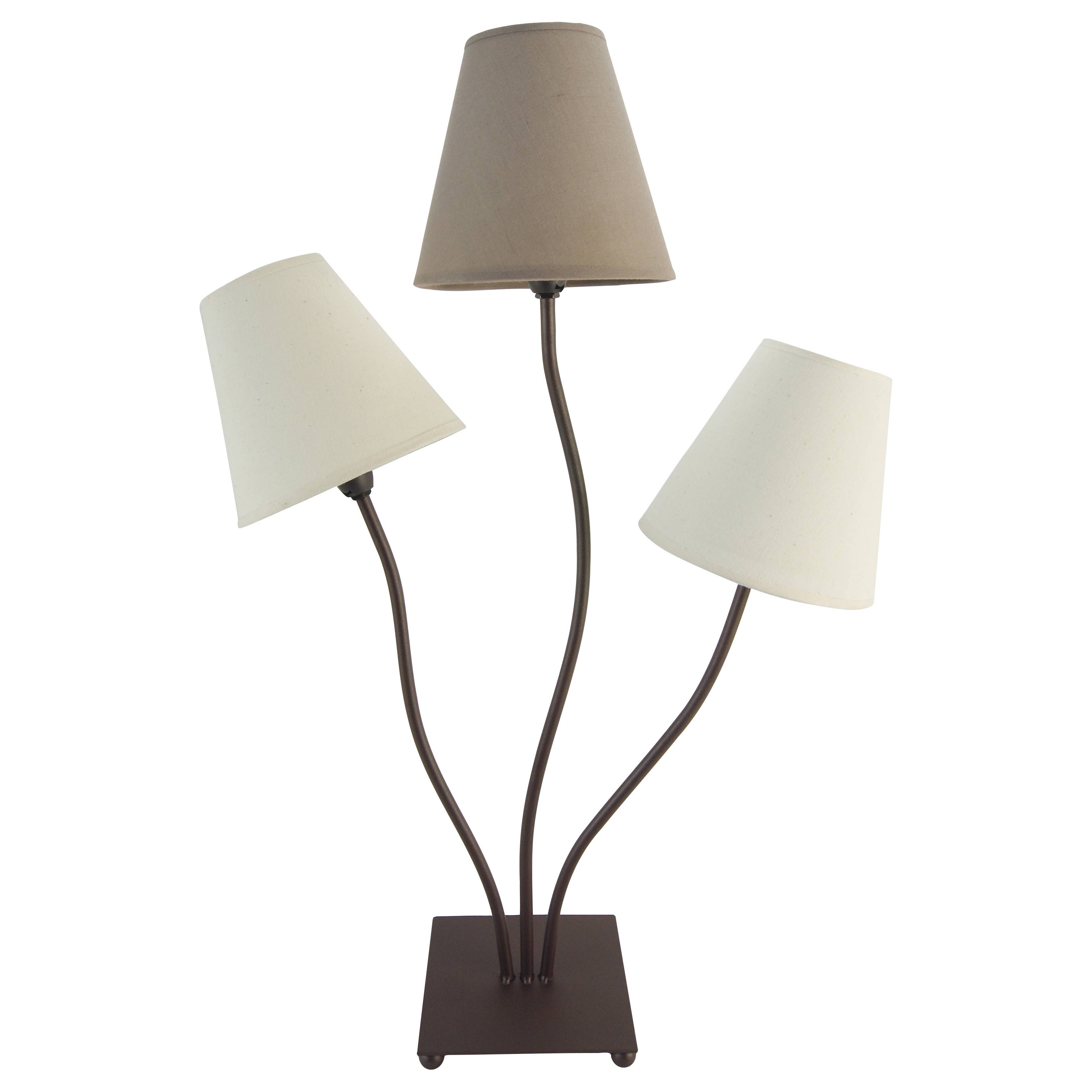 Tischleuchte, 3 Flg."BOHO"