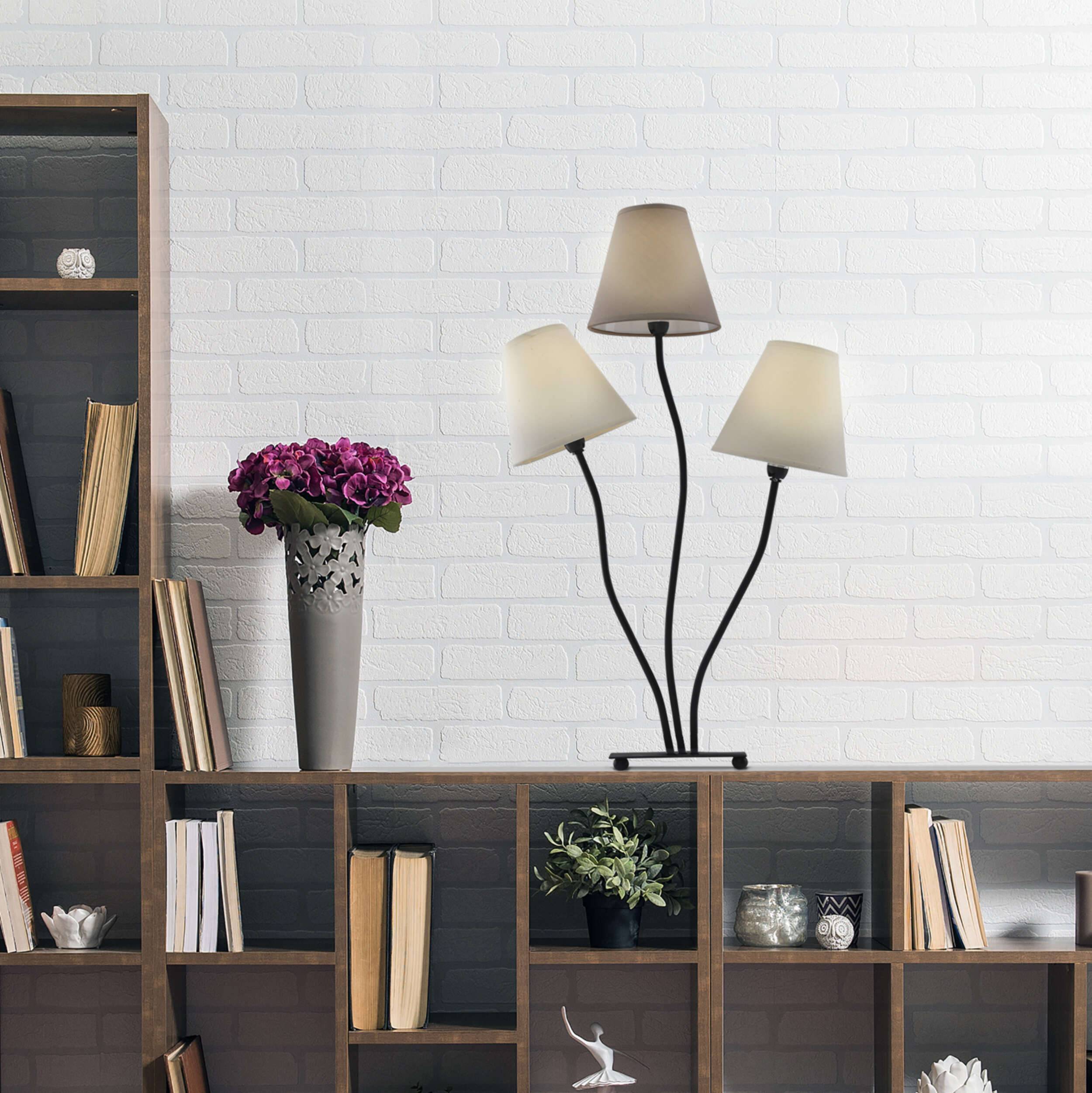 Tischleuchte, 3 Flg."BOHO"