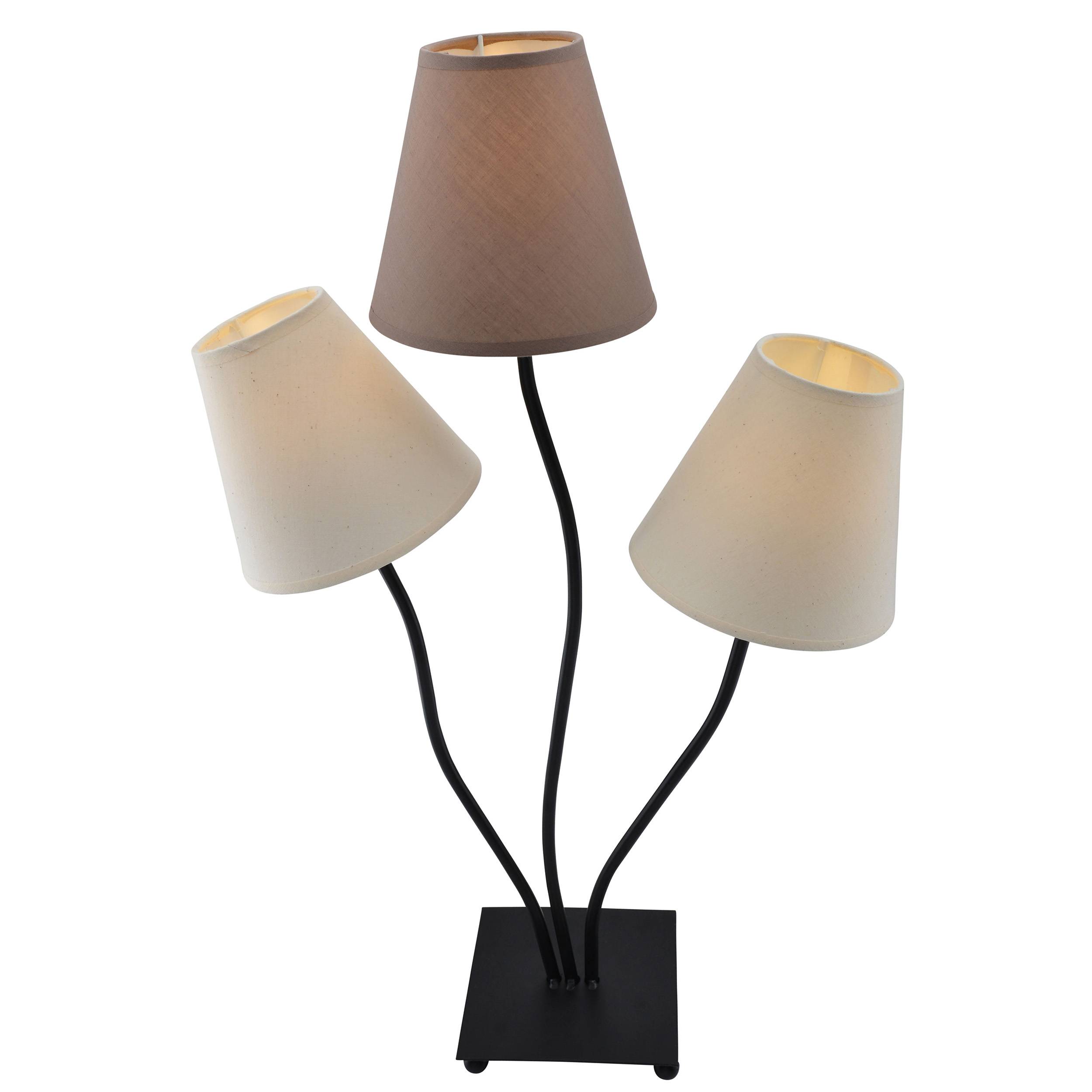 Tischleuchte, 3 Flg."BOHO"