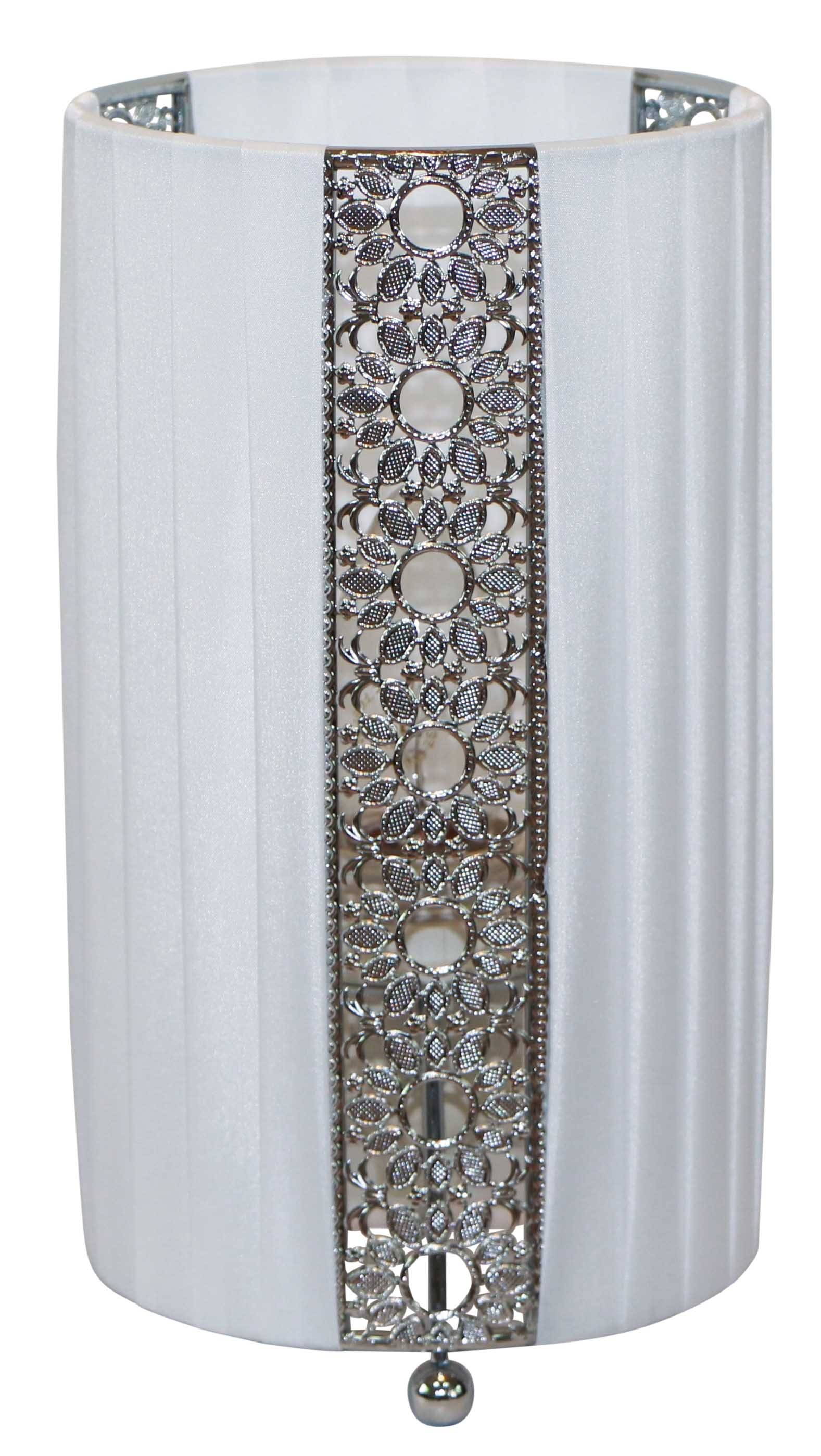 Stoff Tischleuchte h:23cm "SHERYL"