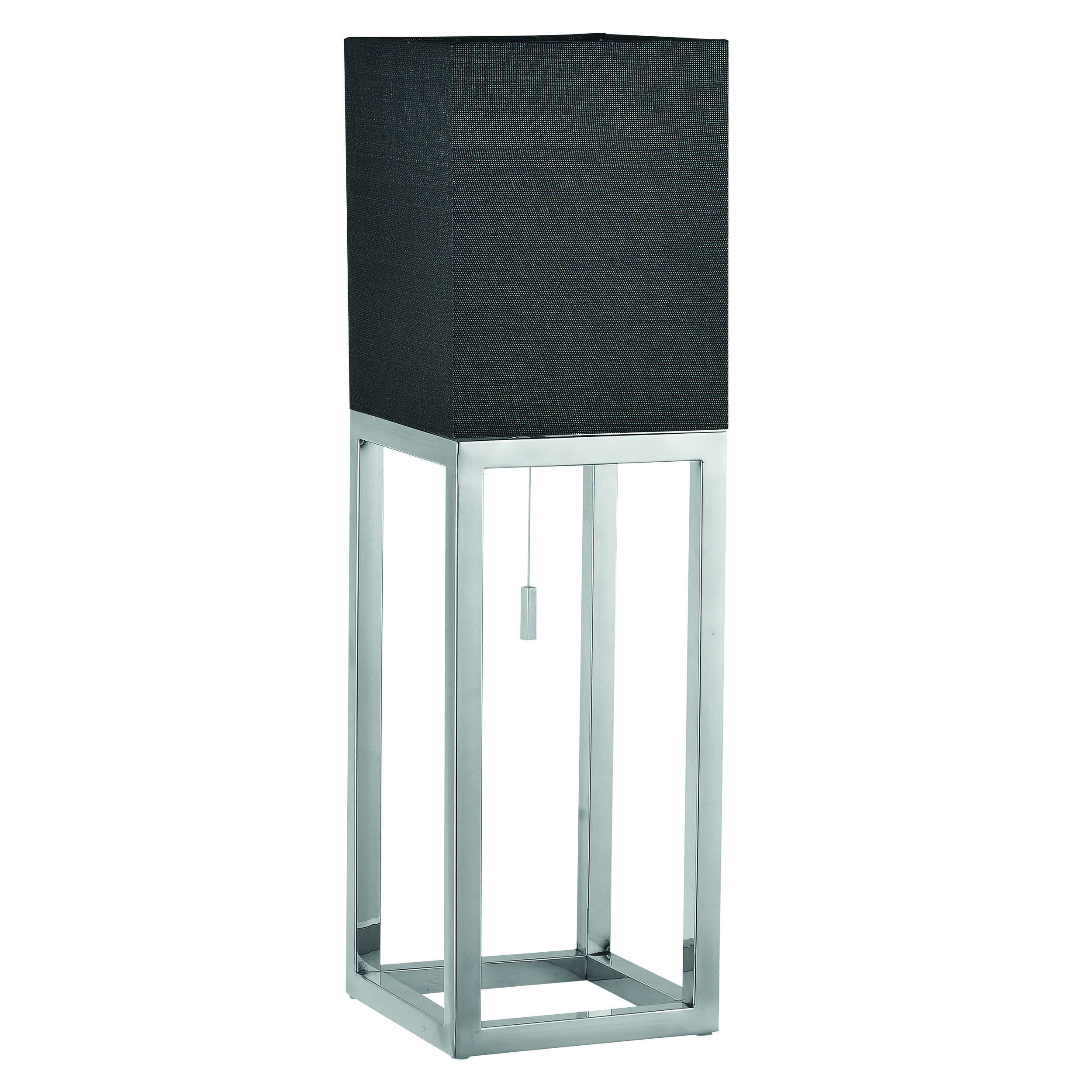 Tischleuchte "ALFA" dunkelgrau-chrom