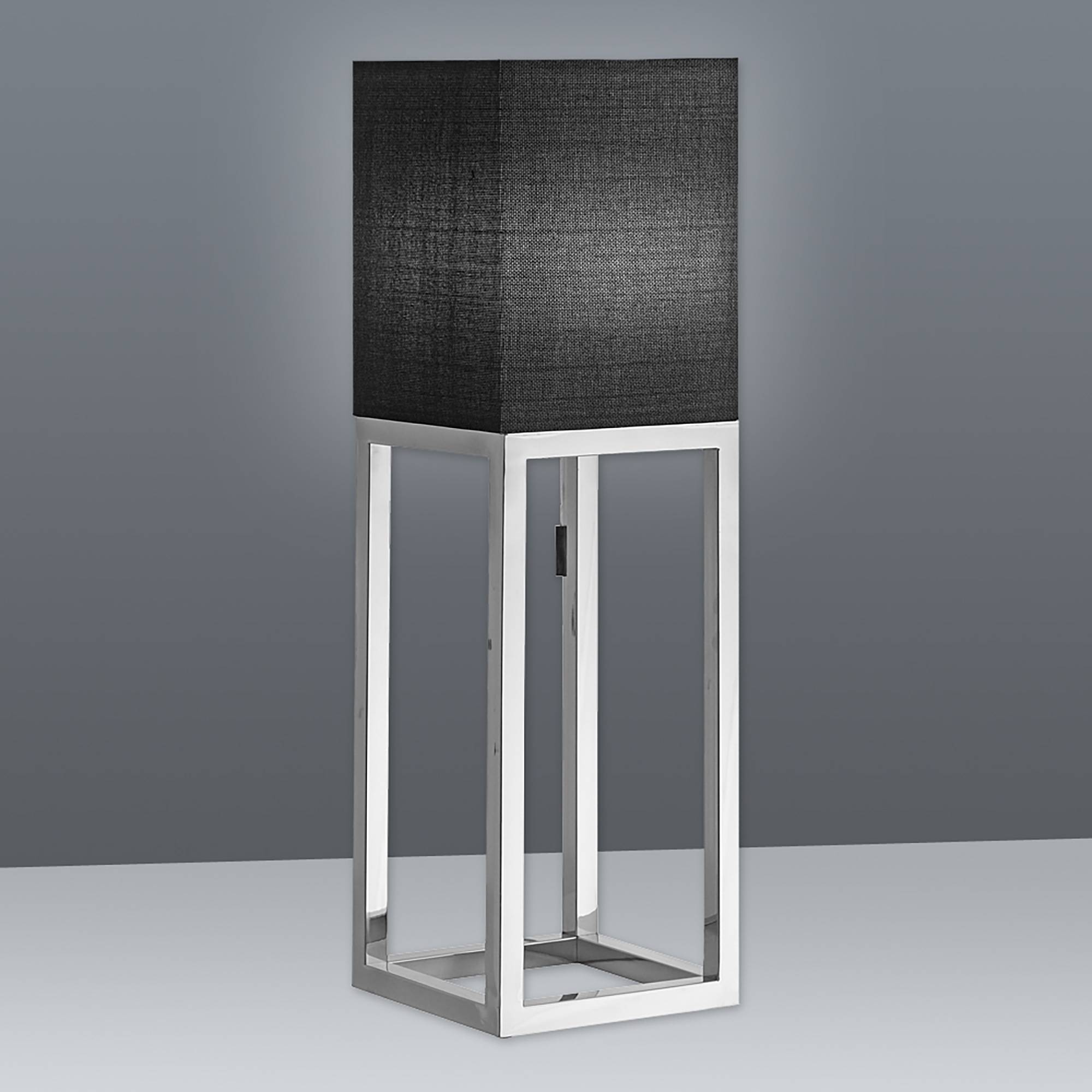 Tischleuchte "ALFA" dunkelgrau-chrom