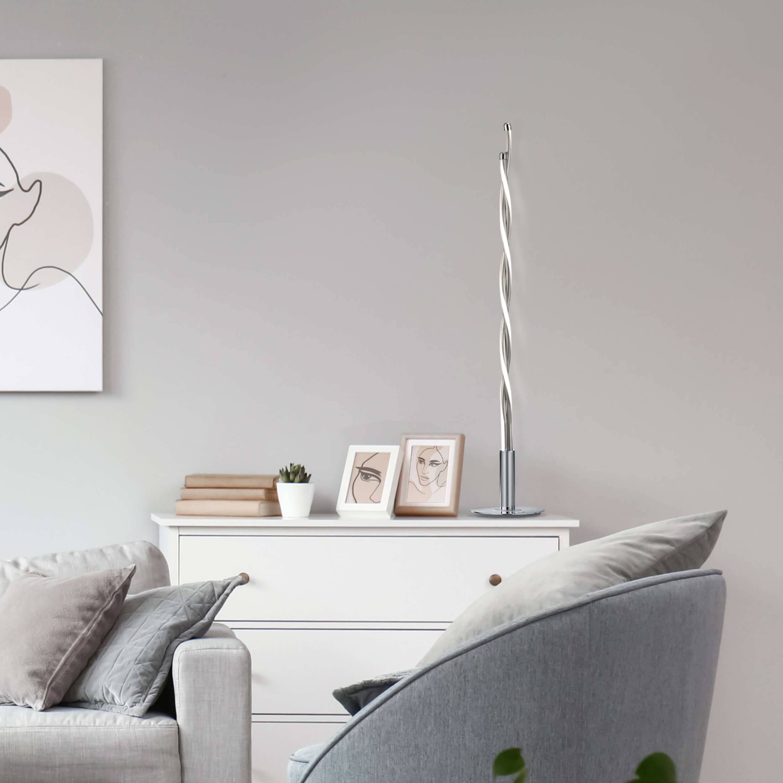 LED Tischleuchte h: 85cm "TWIST"