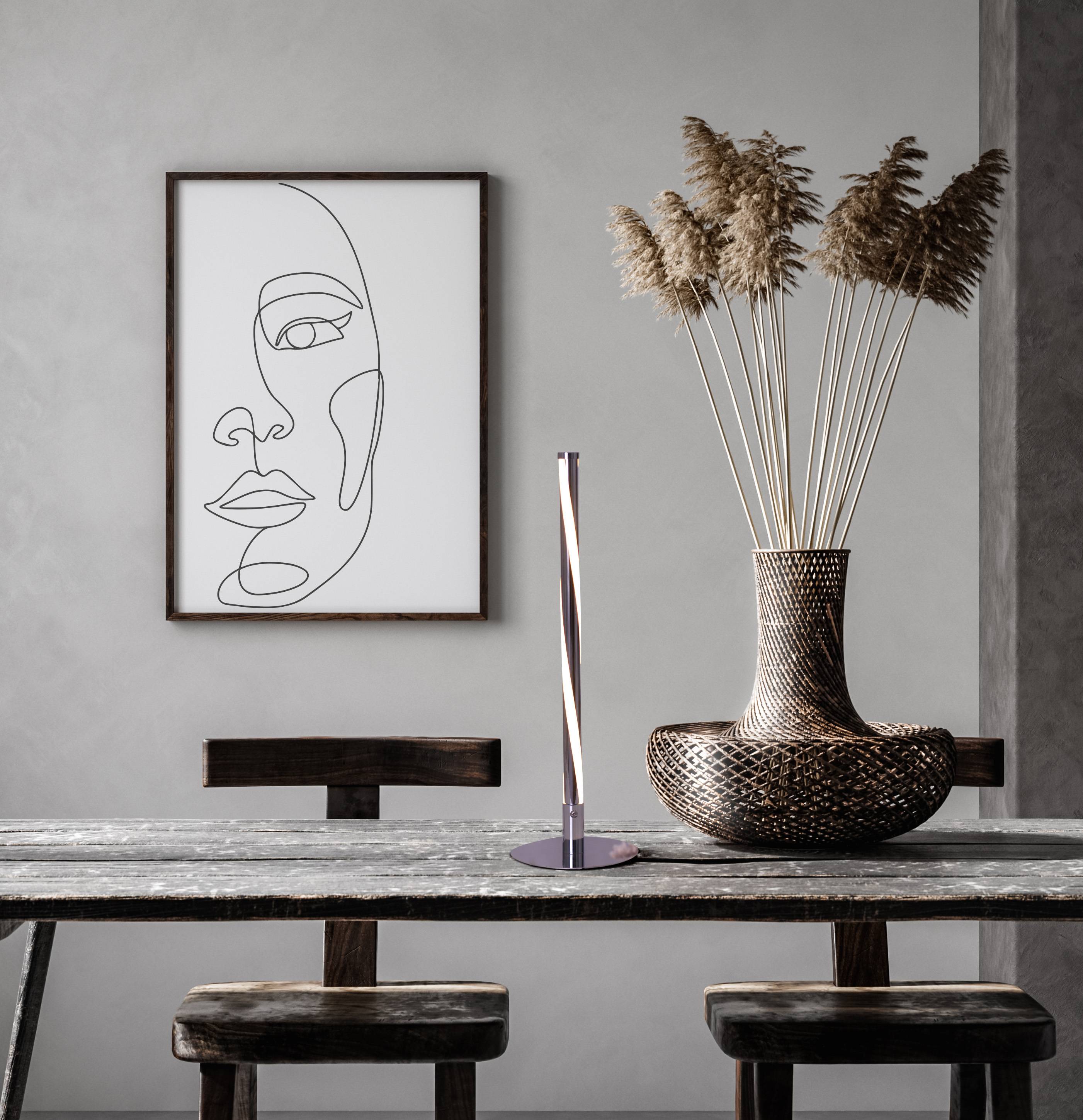 LED Tischleuchte h: 40cm "TWIST"