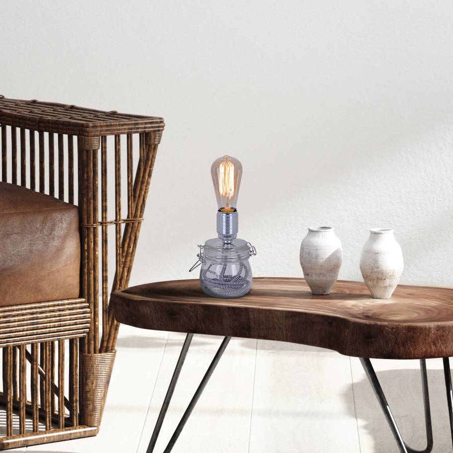 Glas-Tischleuchte klar d: 11cm "MAX"