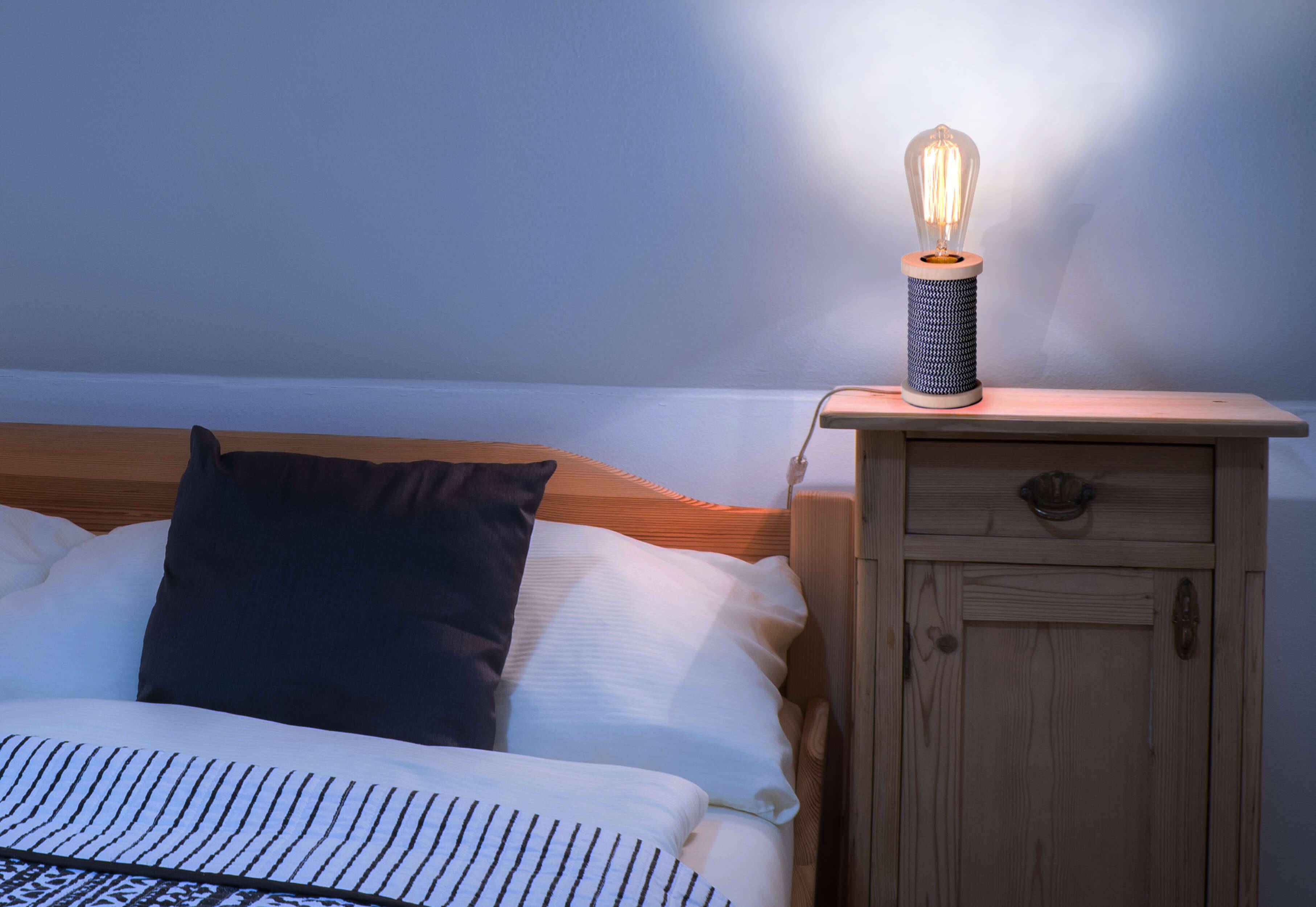 LED Tischleuchte "MAX" incl. Leuchtmittel schwarz/weiß h: 12cm