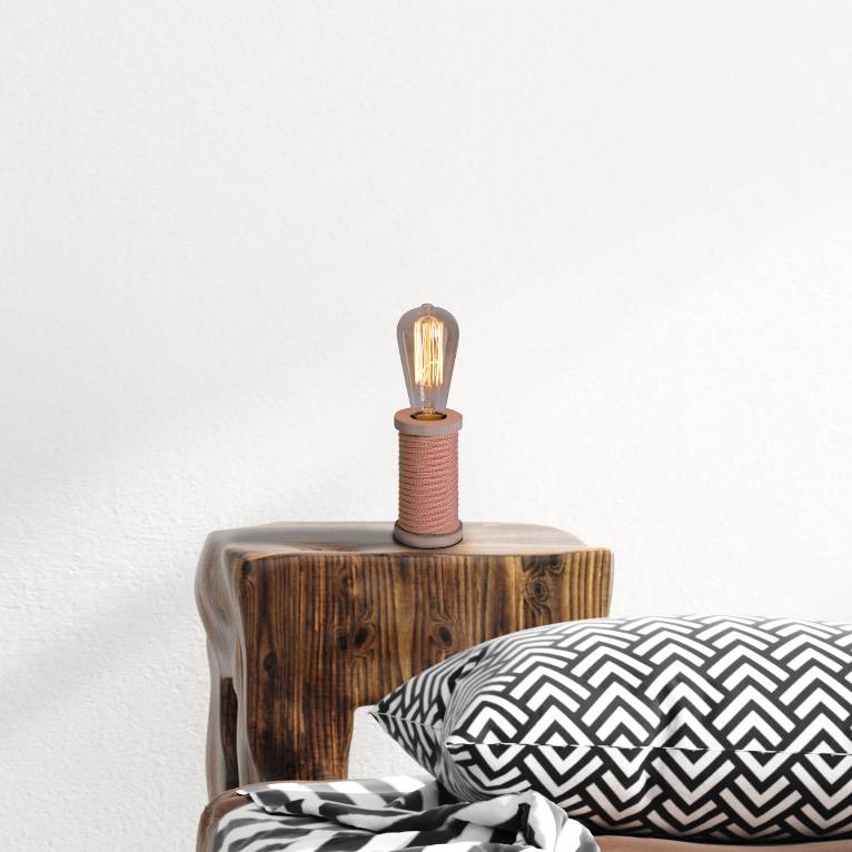 Tischleuchte "MAX" orange/weiß h: 12cm