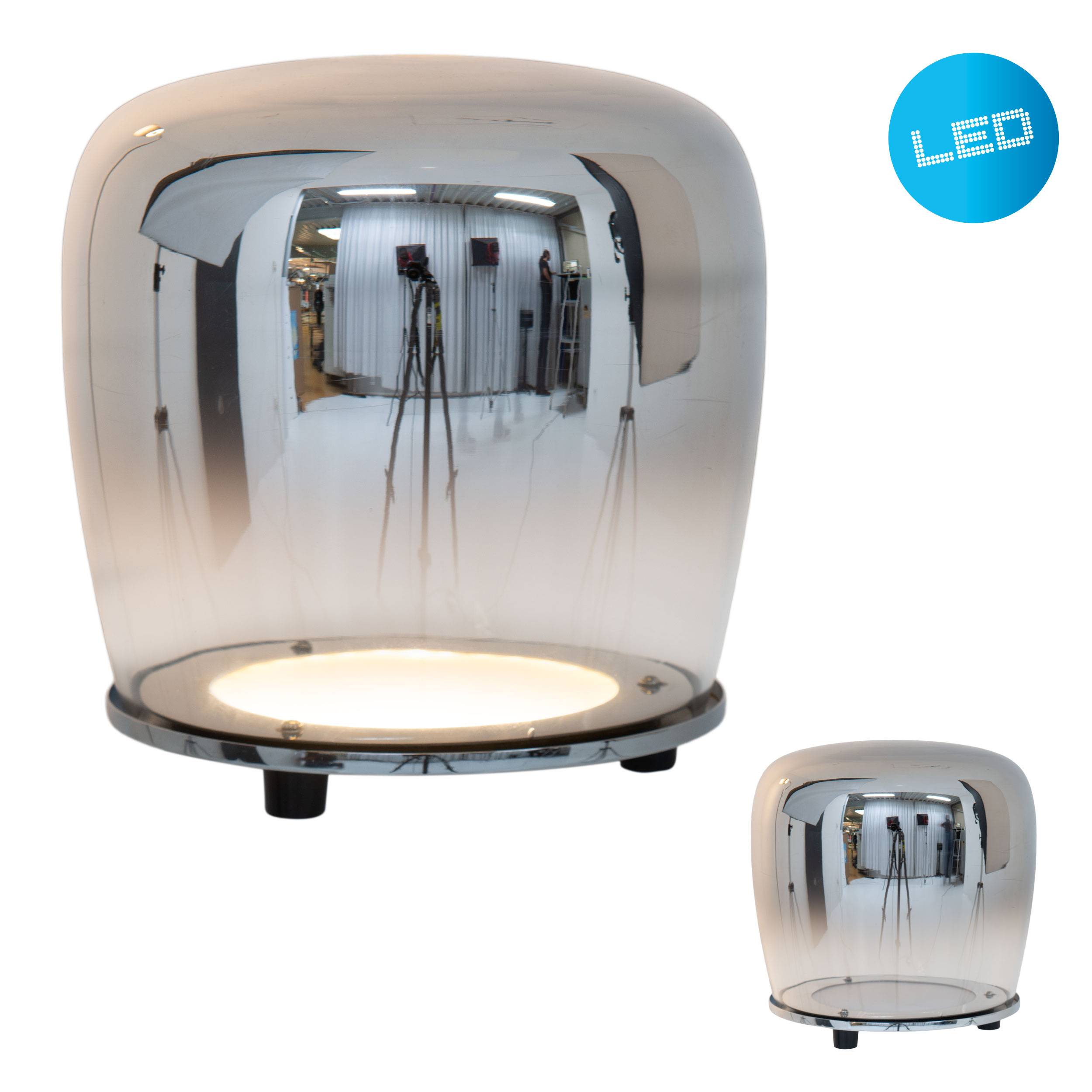 LED Tischleuchte "SMOKY" Ø:18cm