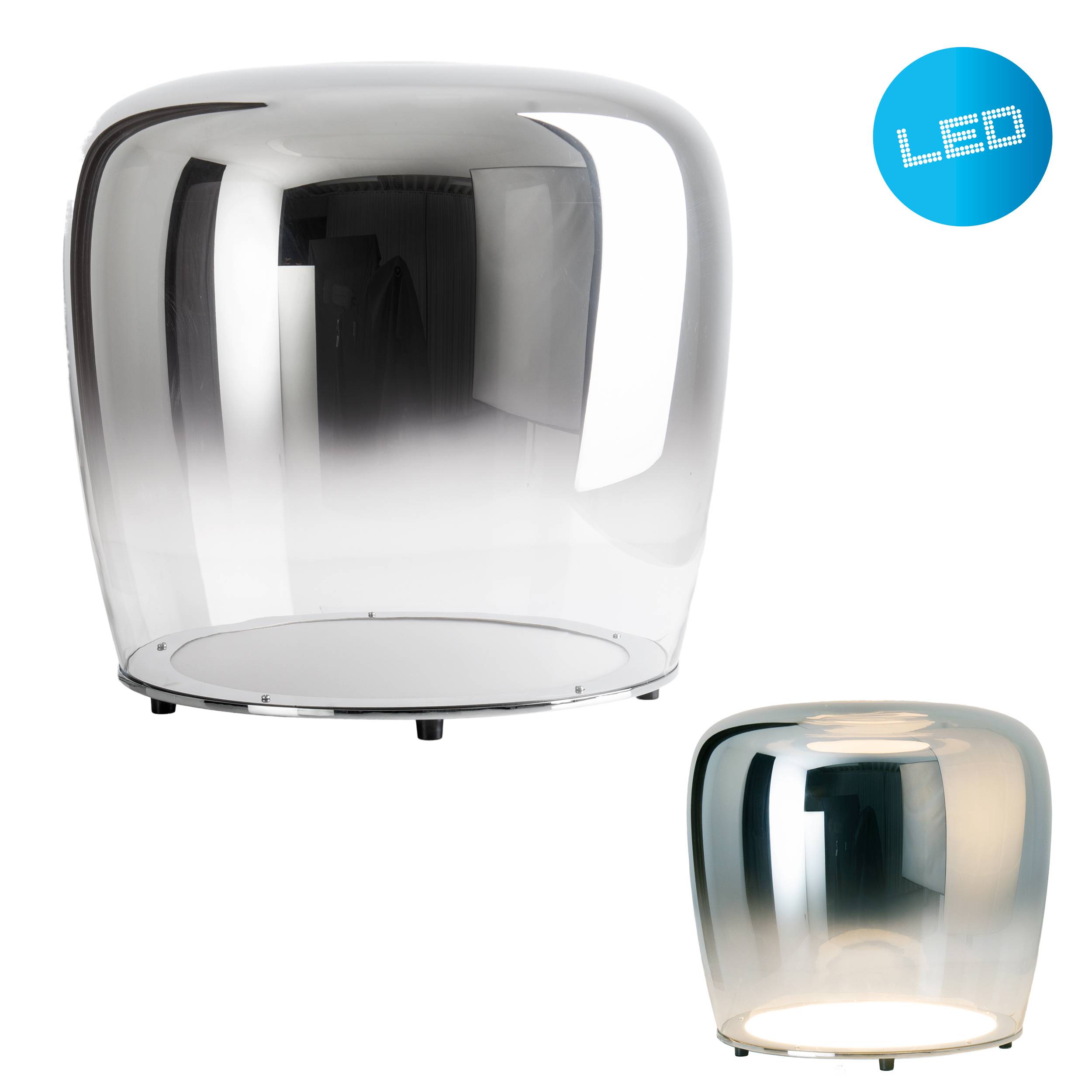 LED Tischleuchte "SMOKY" Ø:43cm