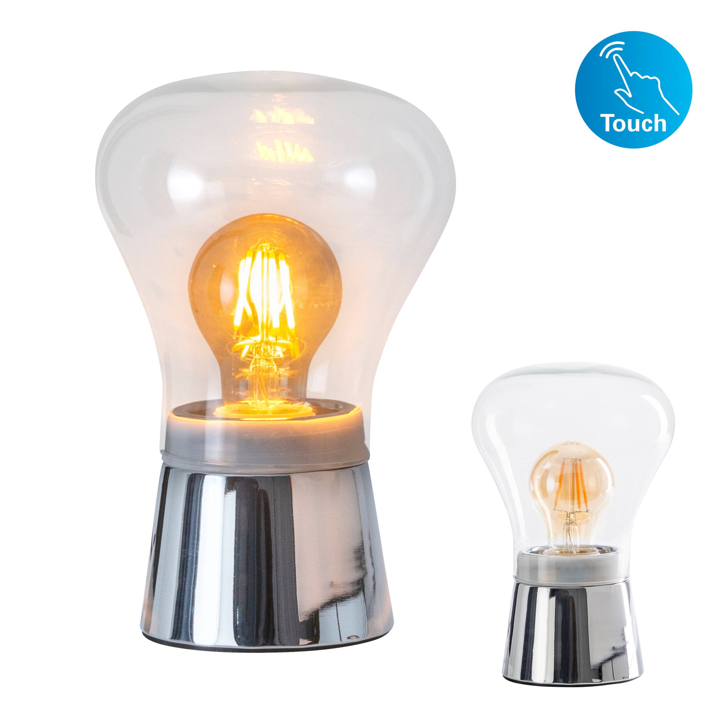 Glastischleuchte "KERRY" H: 21cm