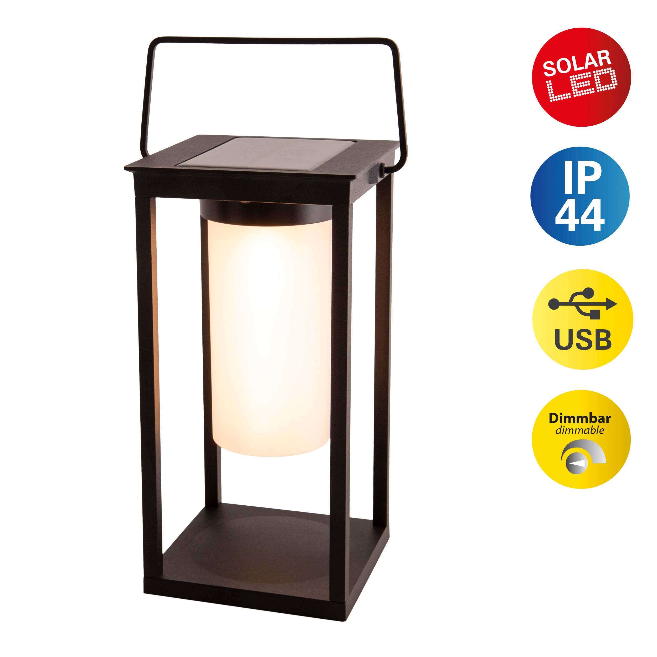 LED Solarlaterne h: 28cm "JILU"