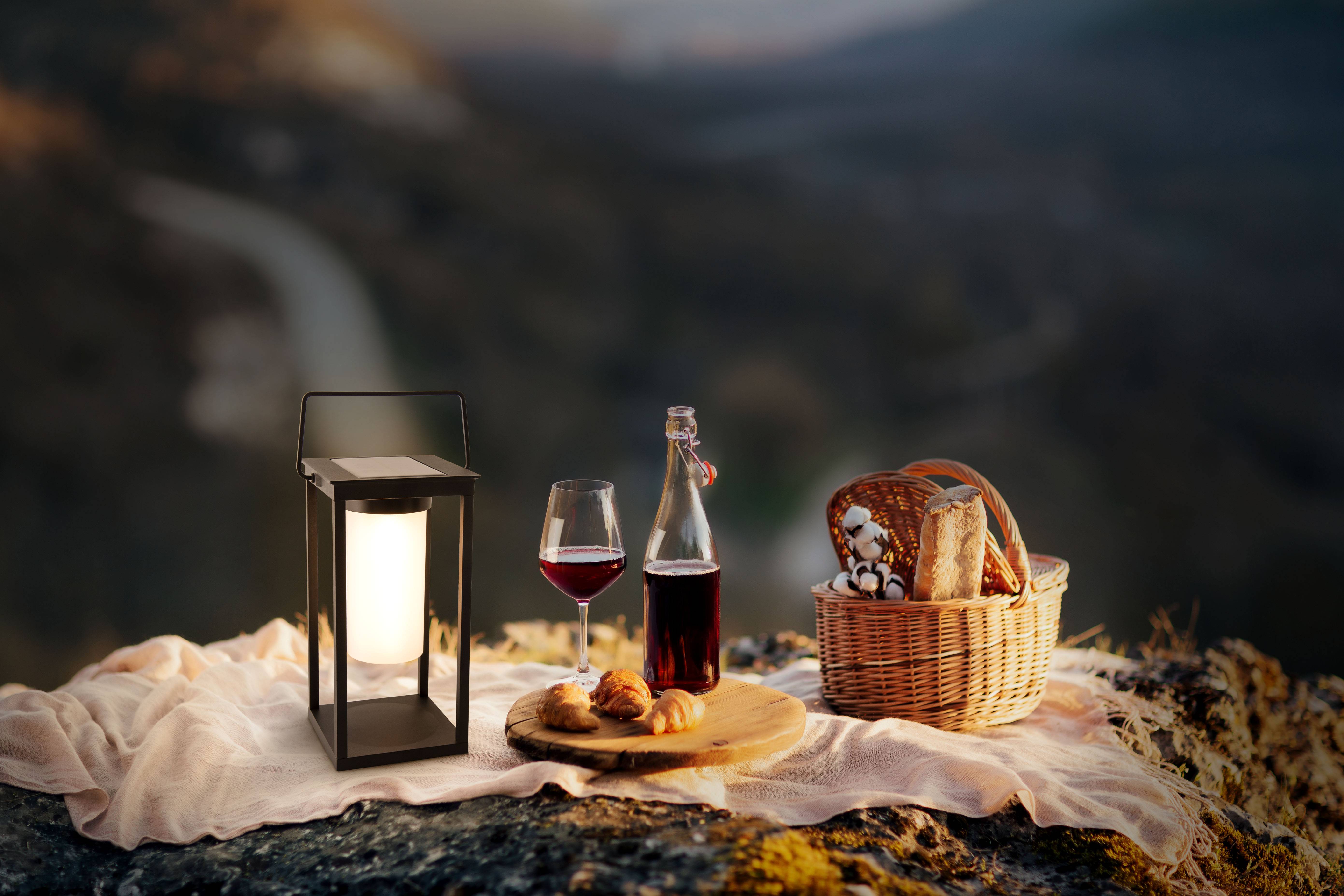 LED Solarlaterne h: 28cm "JILU"