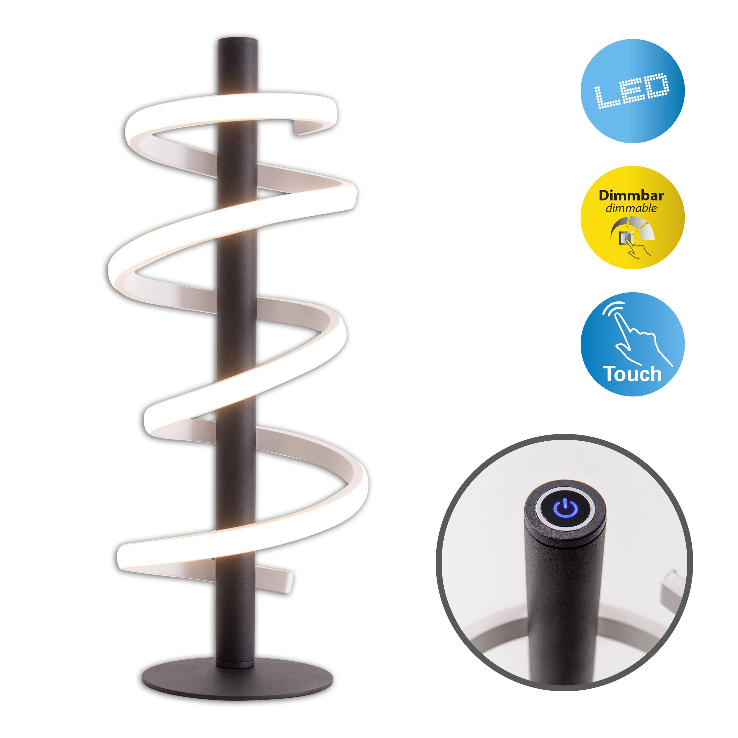 LED Tischleuchte "BELLEZA" schwarz