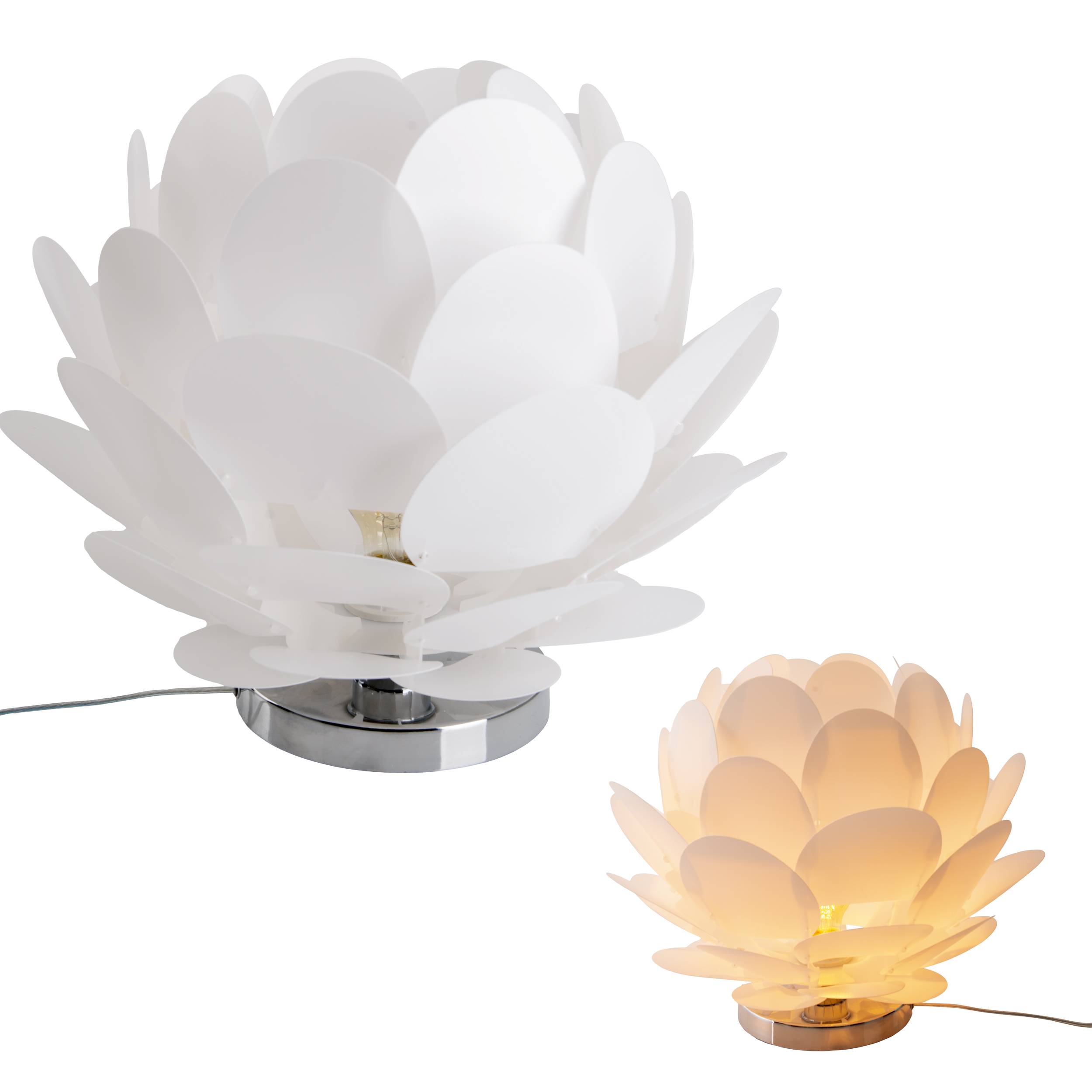 Tischleuchte weiß d: 41cm "FORA"