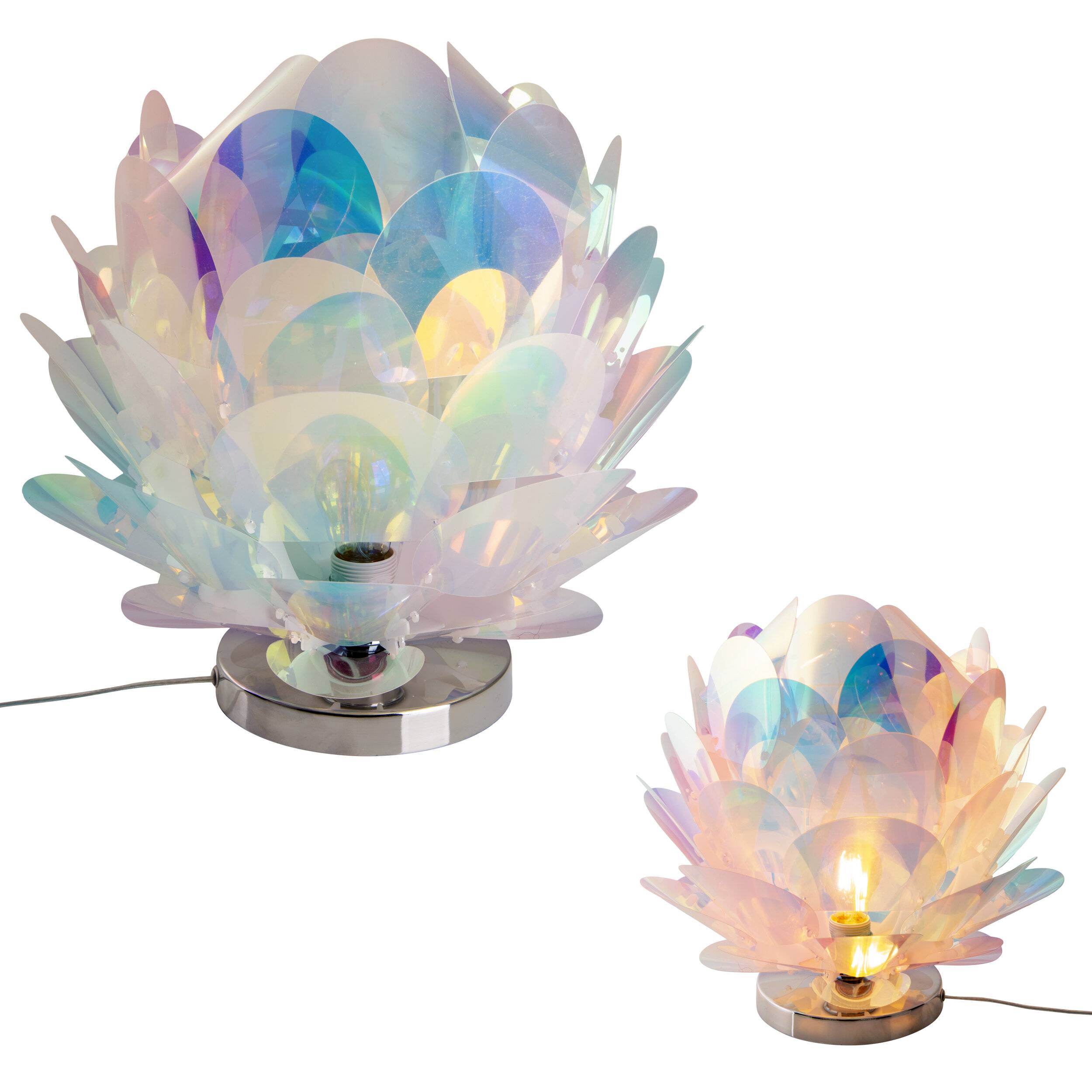 Tischleuchte "FORA" irisierend