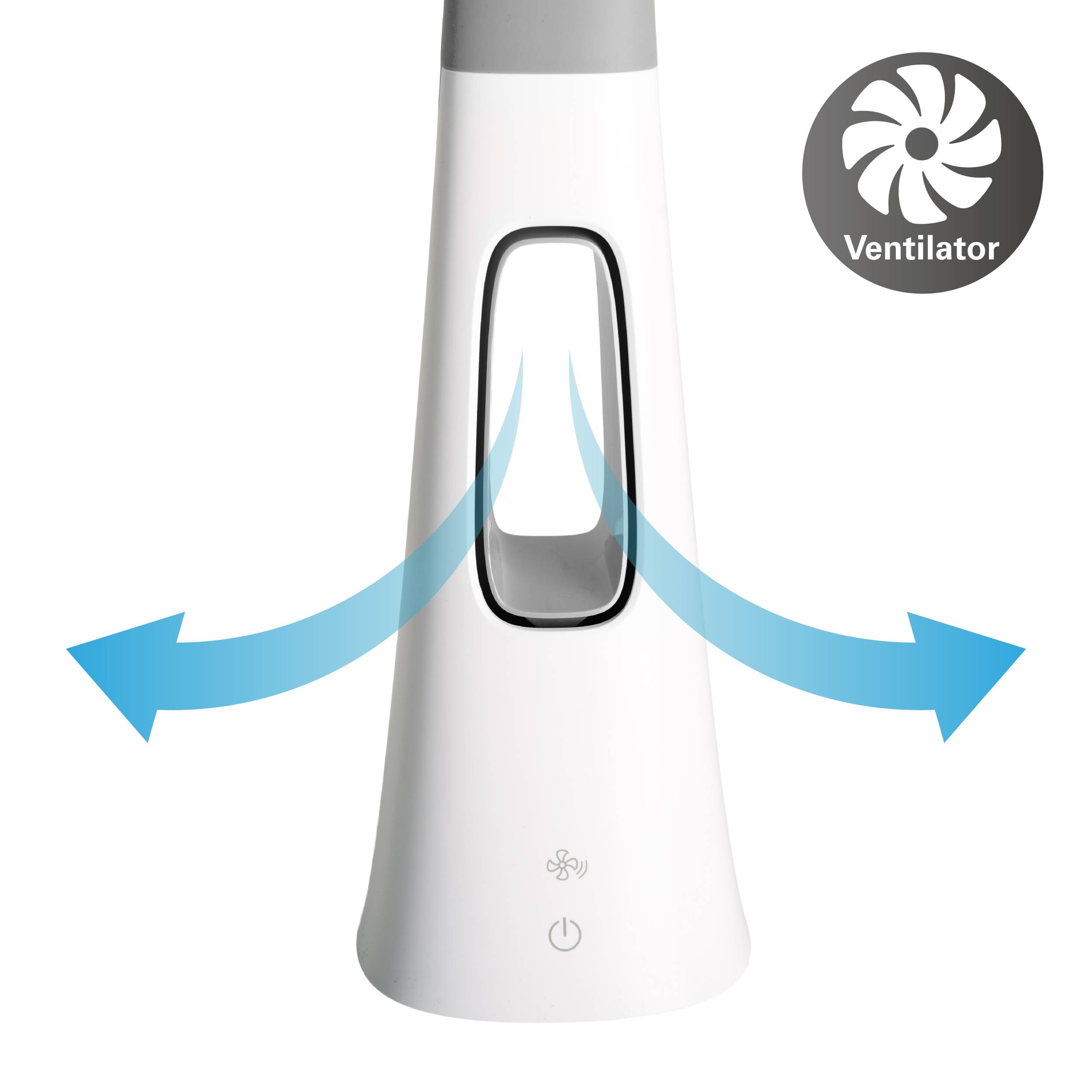 LED-Tischleuchte "VENTU" mit Ventilator h: 40cm dimmbar