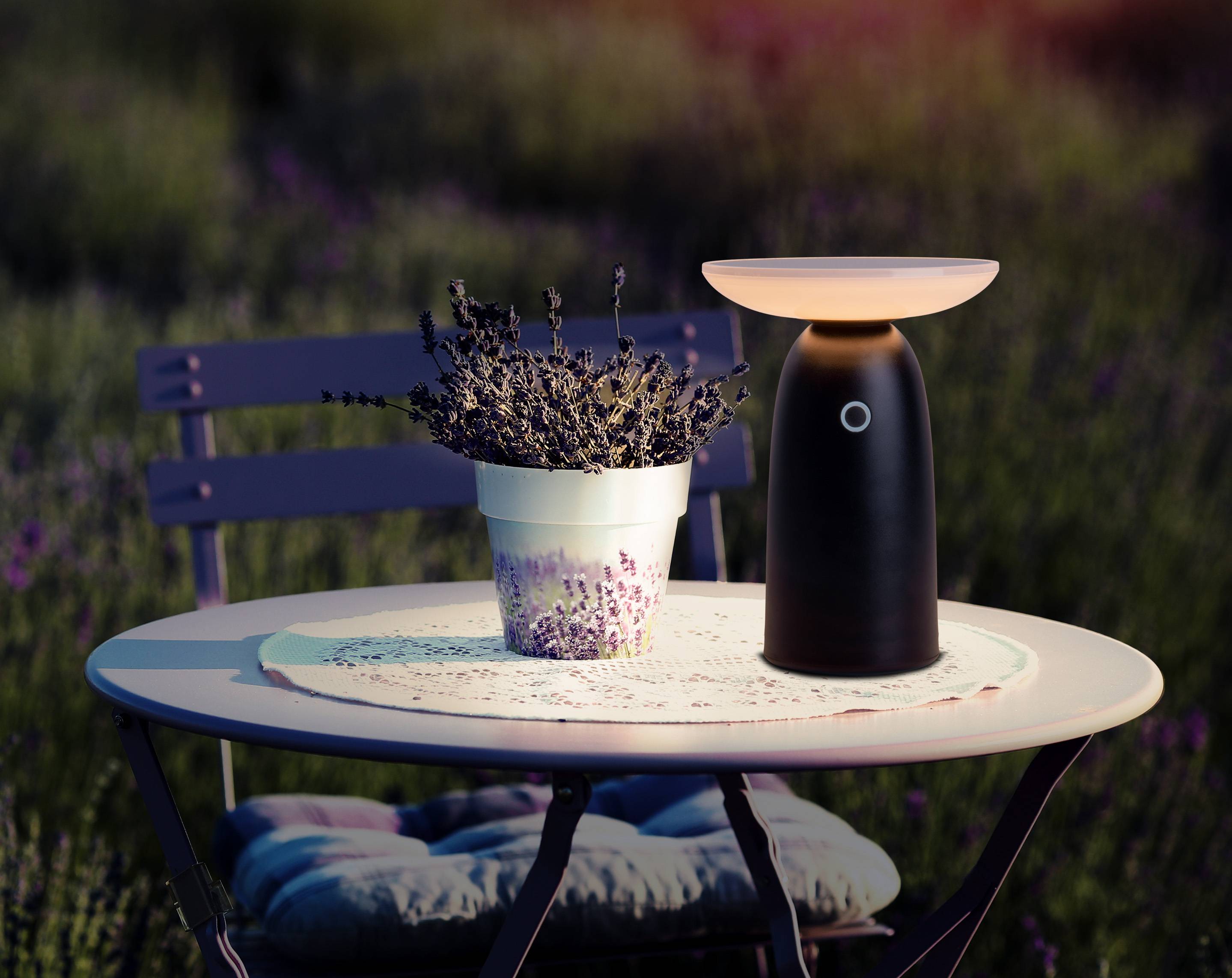 LED Solarleuchte "ADA" schwarz