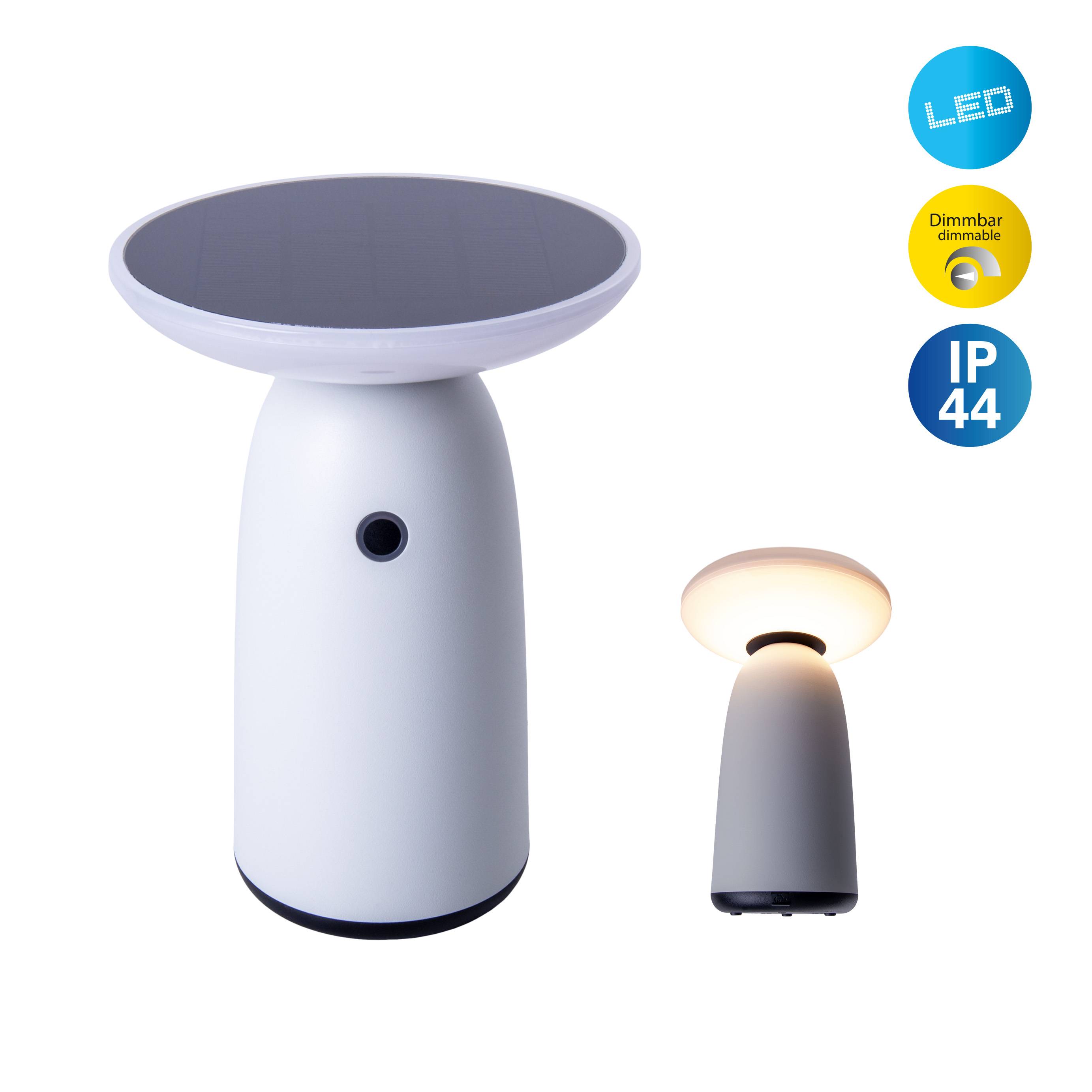 LED Solarleuchte "ADA" weiß