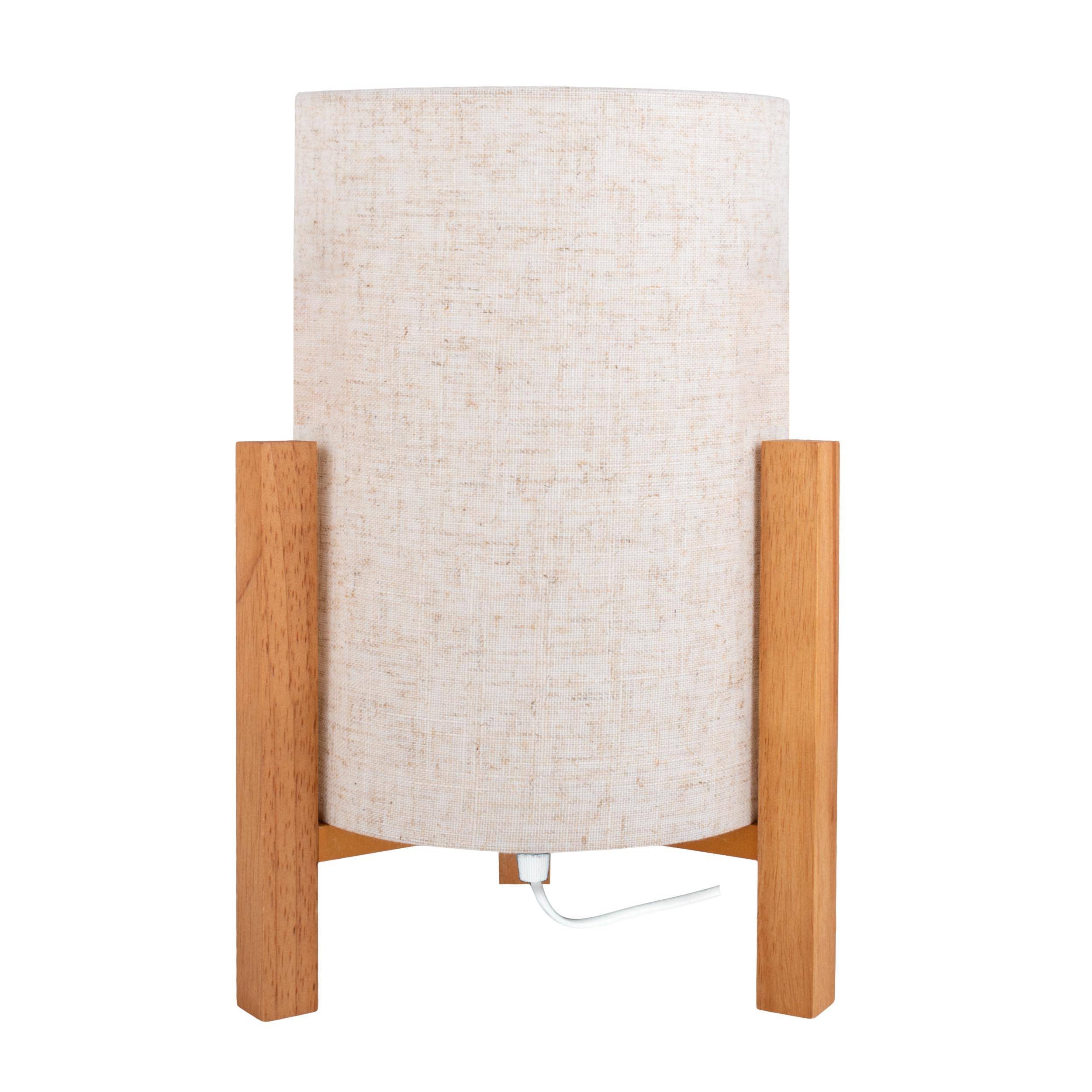 Tischleuchte "MATILDA" H: 32 cm leinen