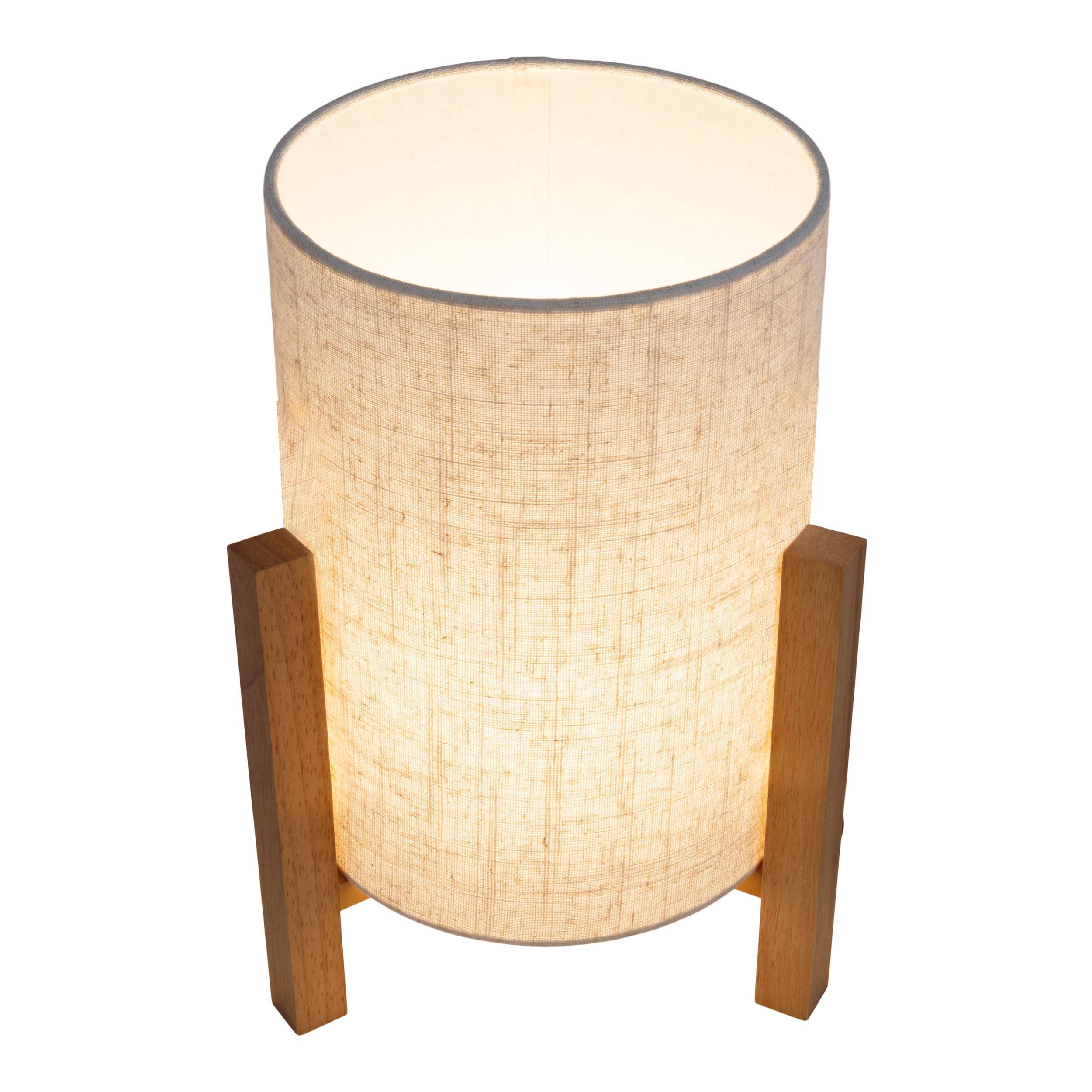 Tischleuchte "MATILDA" H: 32 cm leinen