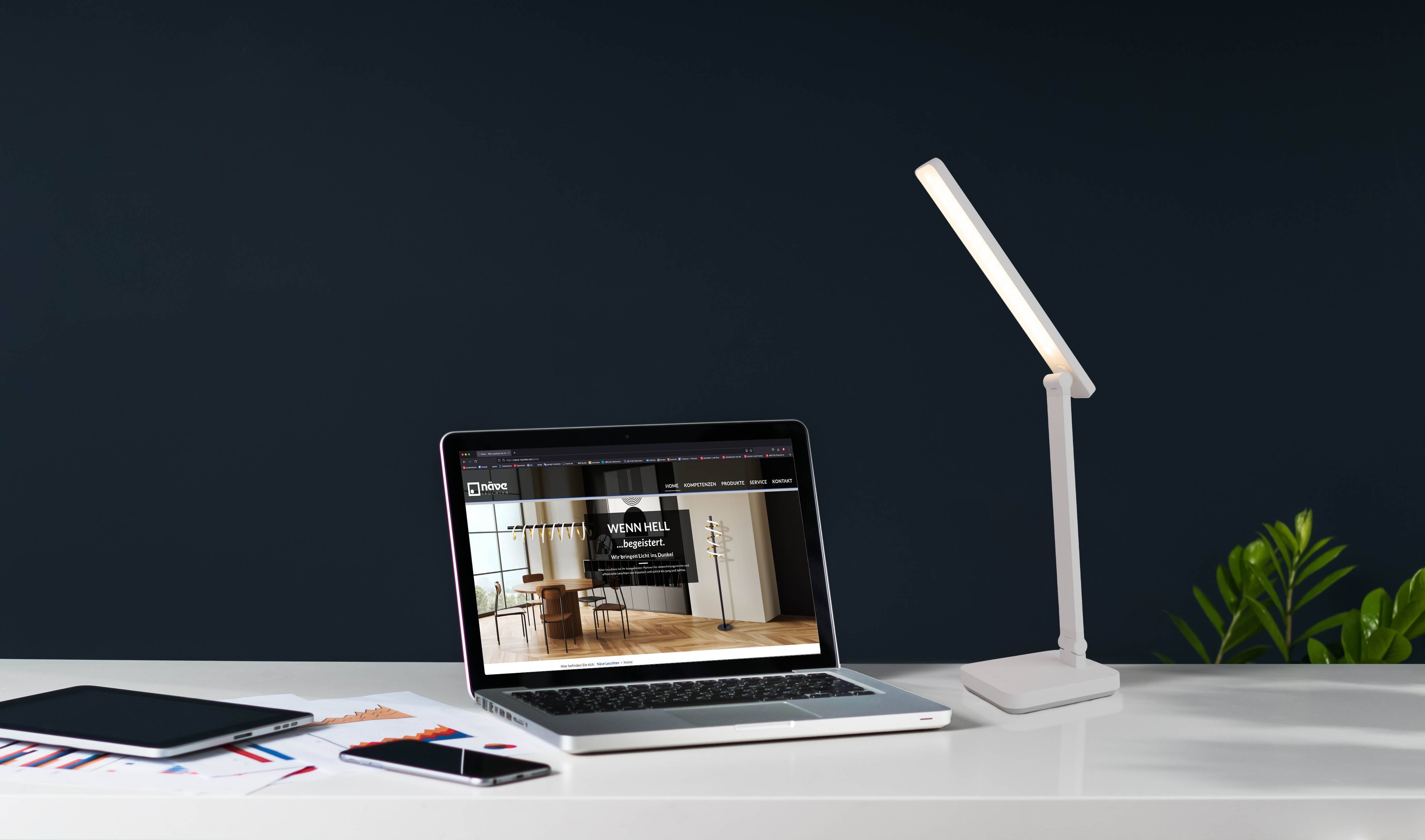 LED Tischleuchte "MOVER" weiß