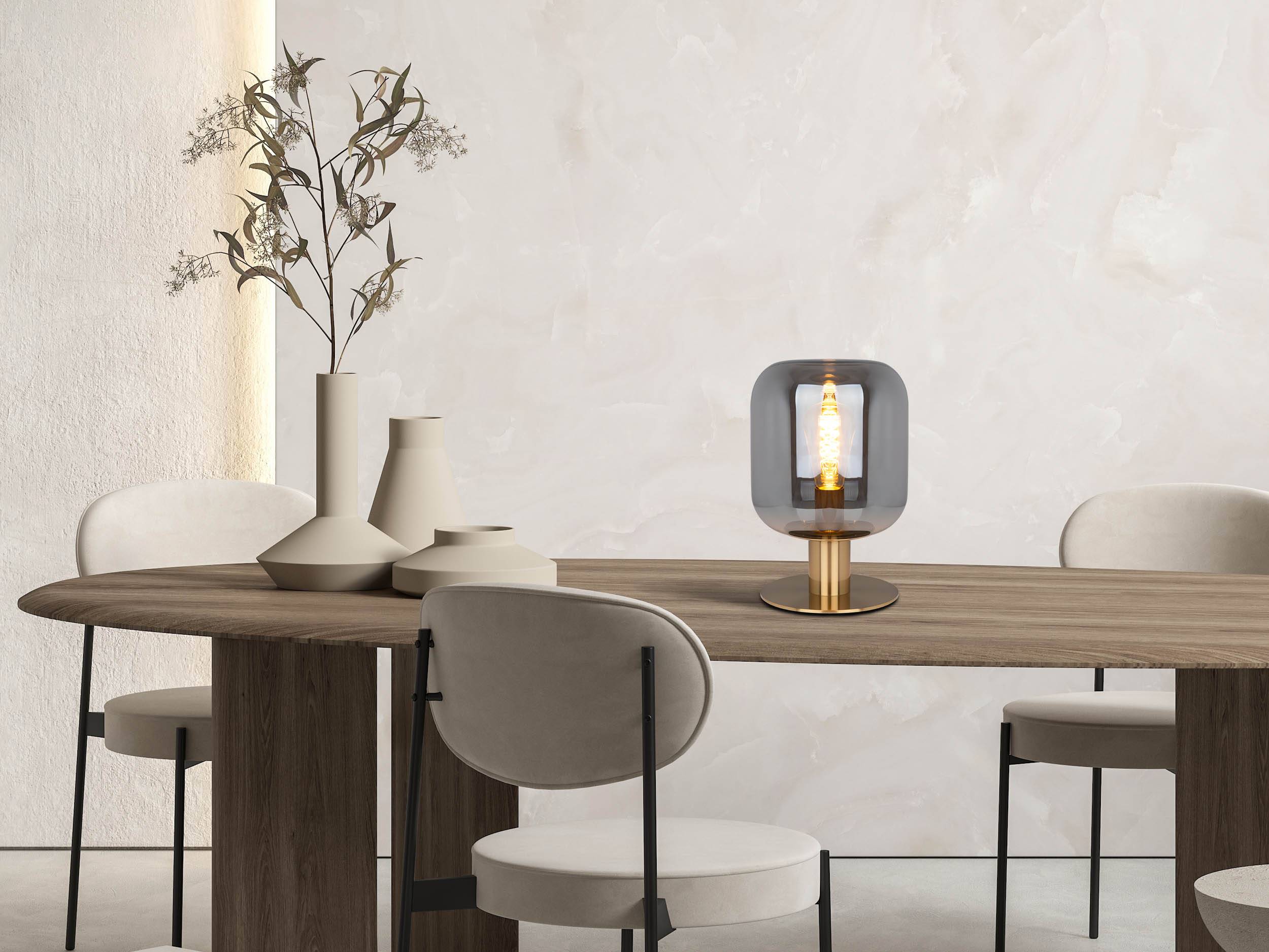 Glas-Tischleuchte "ALESSIO" H: 30 cm