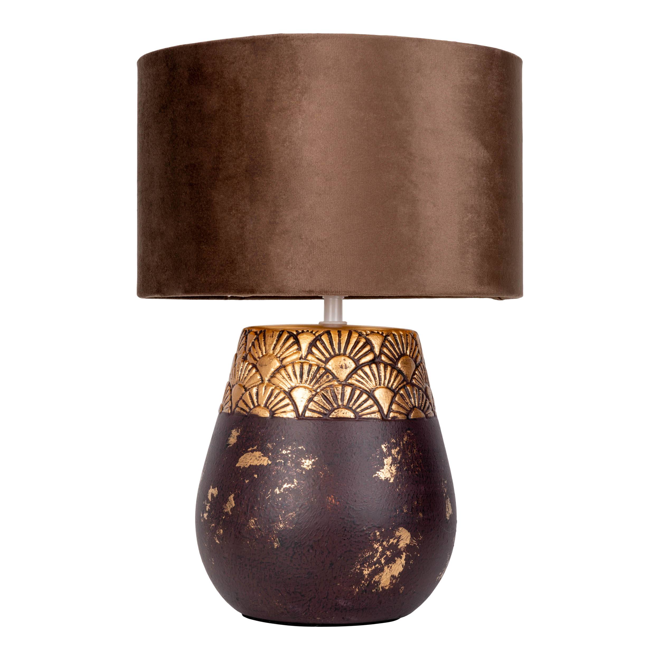 Tischleuchte tabak "BRONCO" D: 26 cm