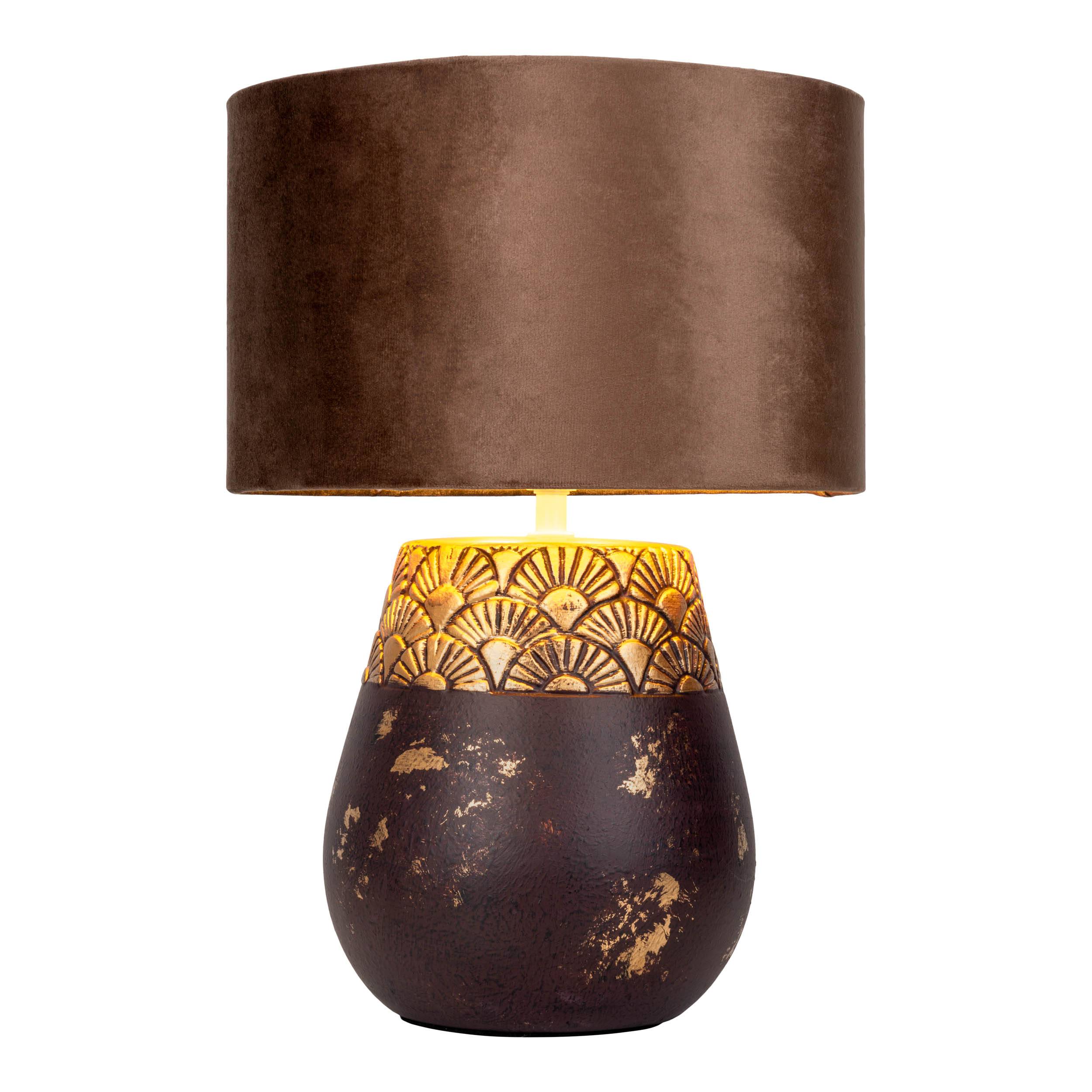 Tischleuchte tabak "BRONCO" D: 26 cm