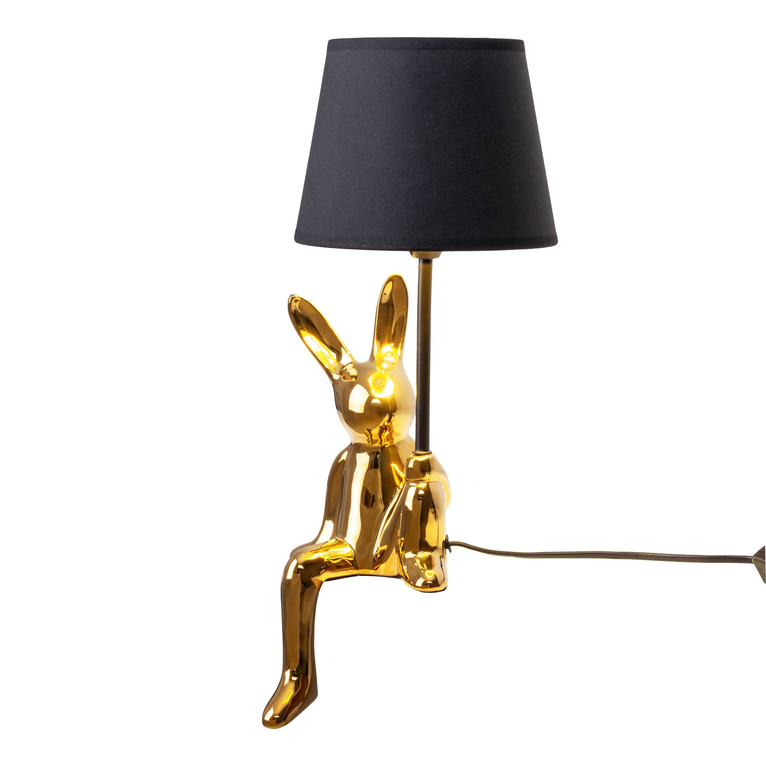 Tischleuchte "HELGE" D: 18 cm gold