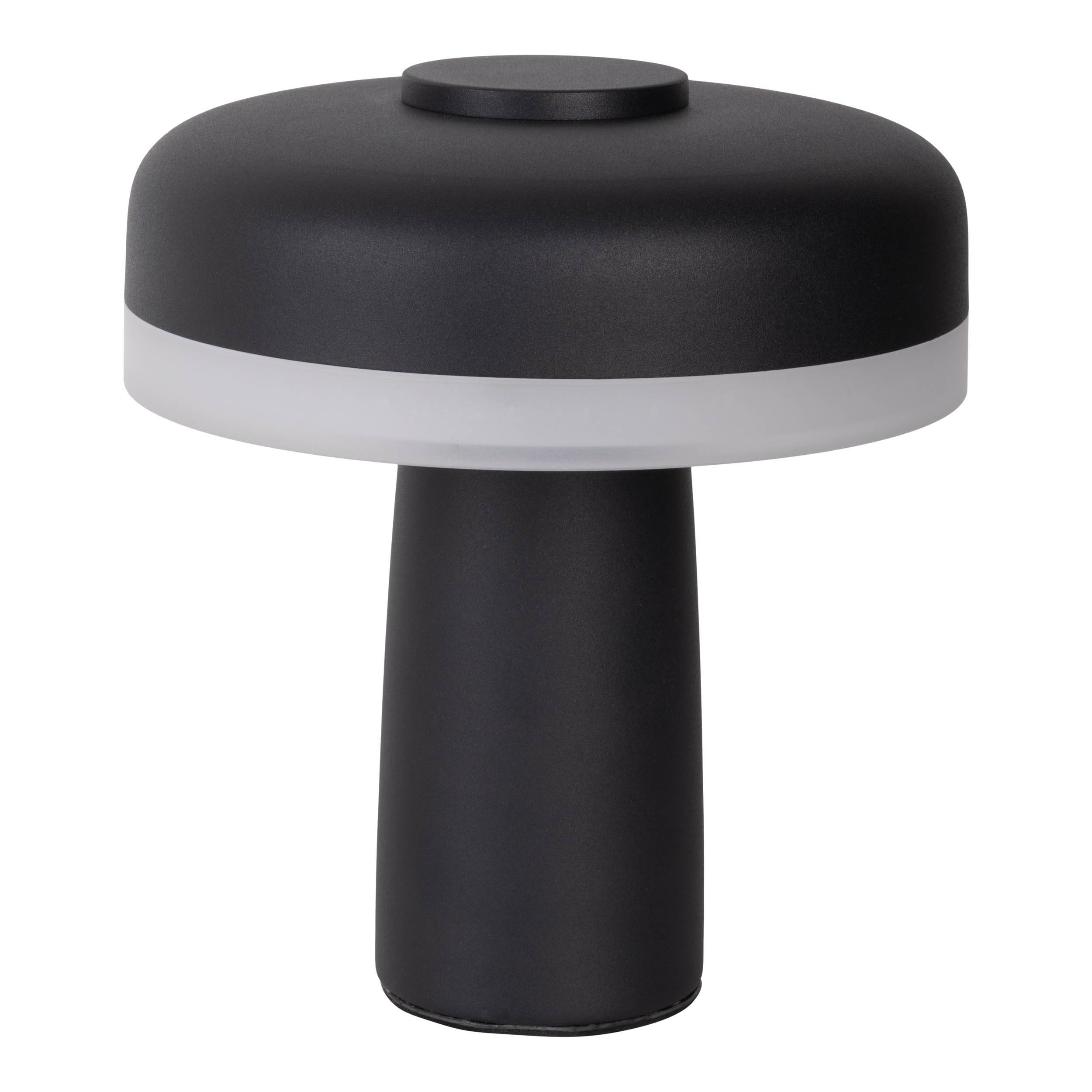 Akku-/Tischleuchte schwarz "PILU"