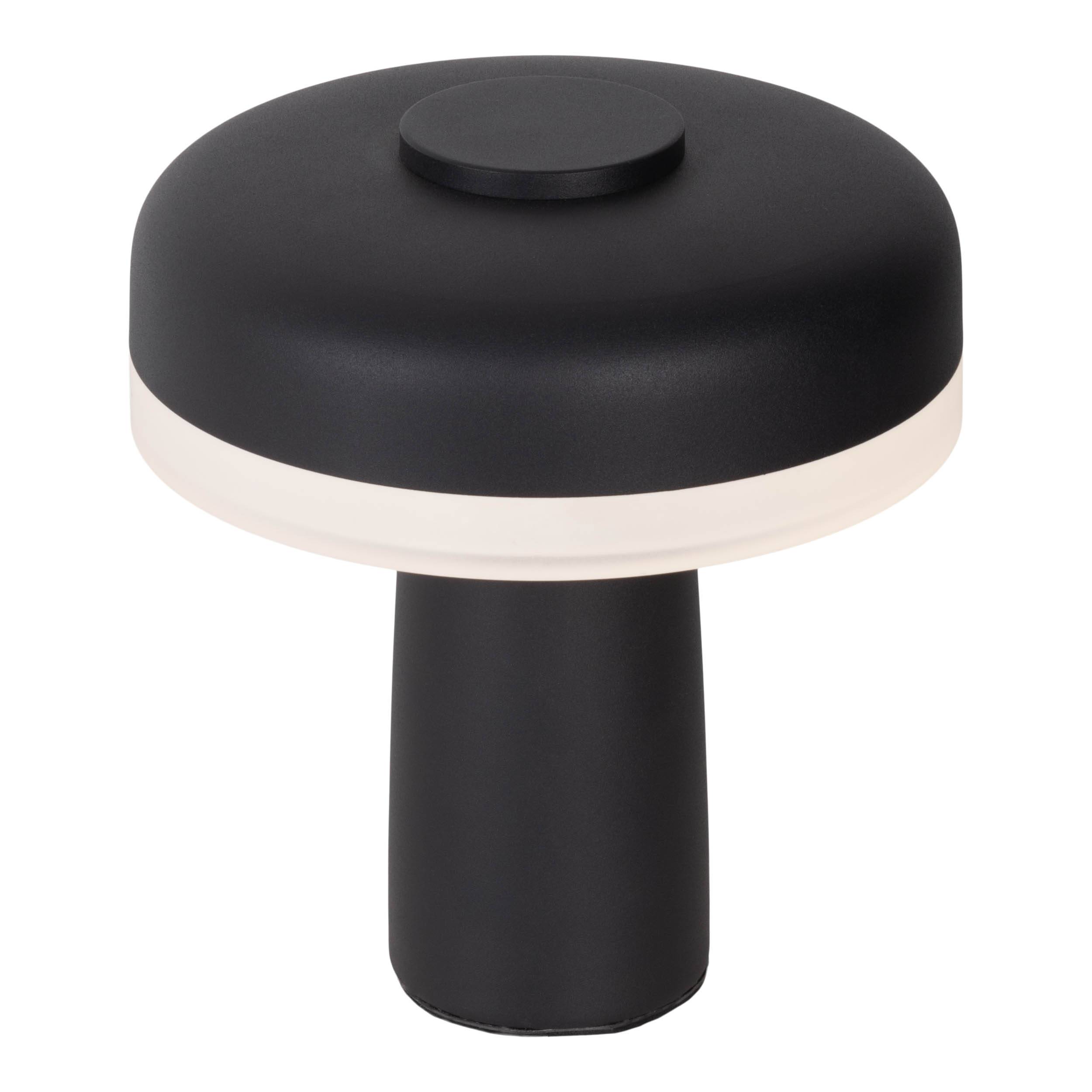 Akku-/Tischleuchte schwarz "PILU"