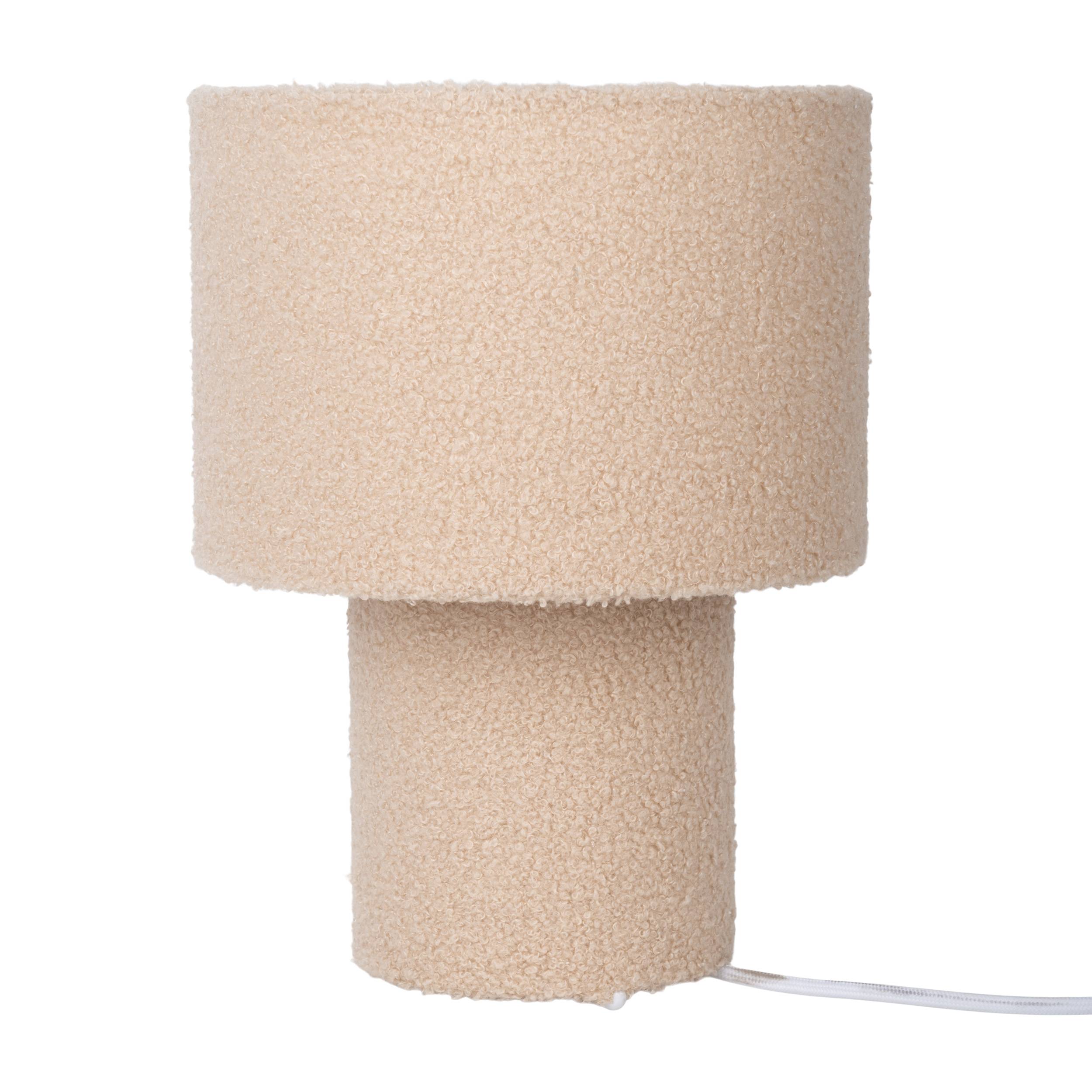 Tischleuchte "FLUFFY" almond / H: ca. 31 cm
