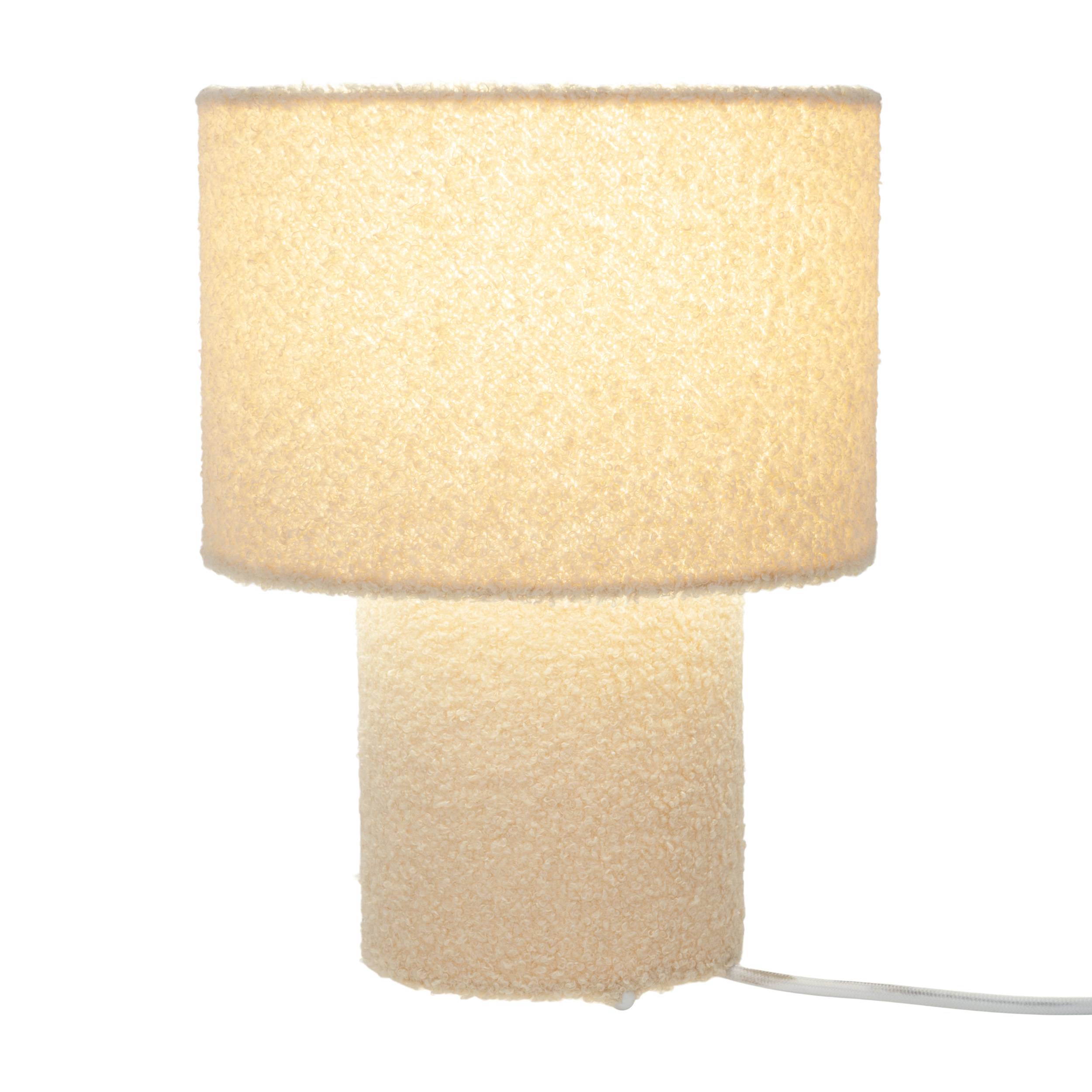 Tischleuchte "FLUFFY" almond / H: ca. 31 cm