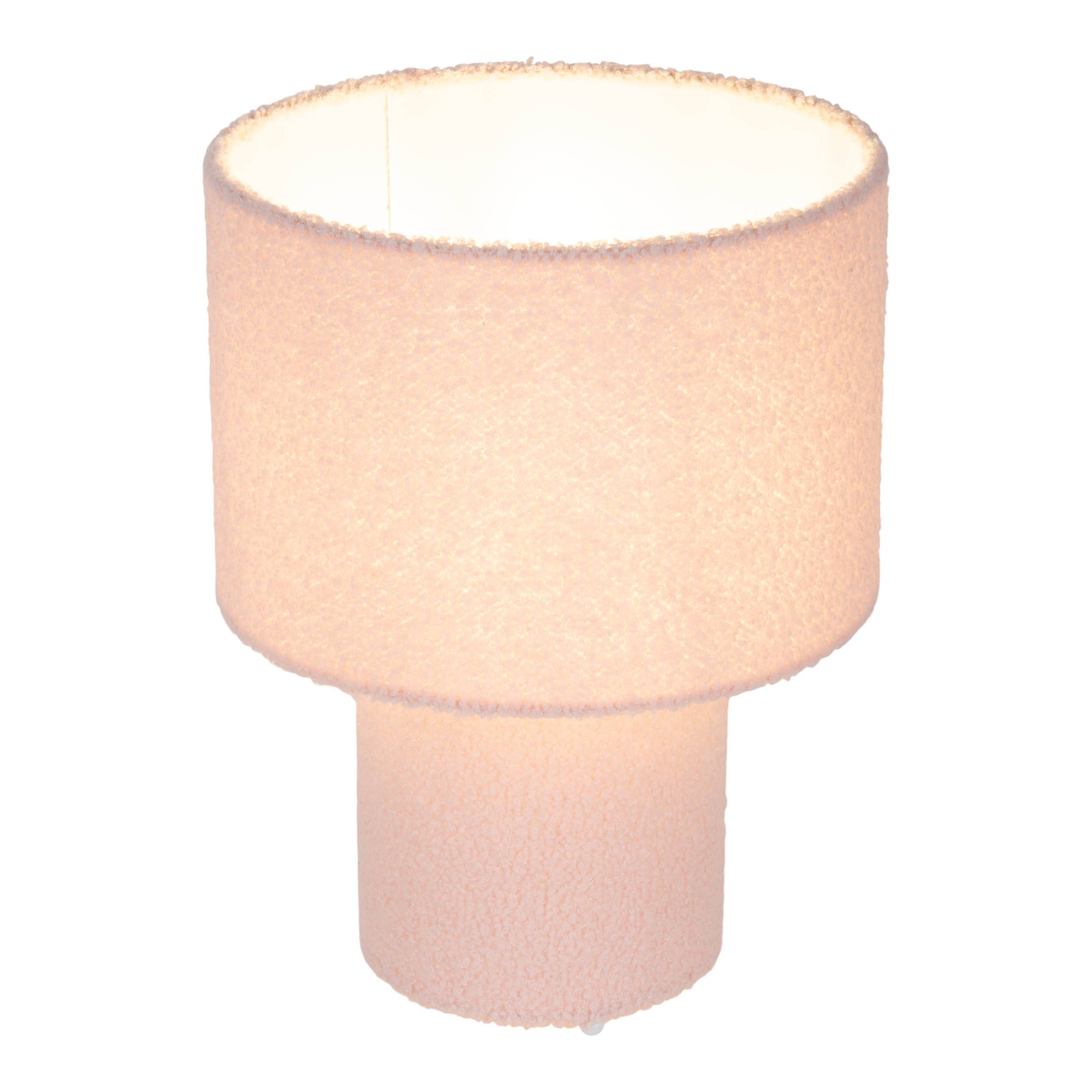 Tischleuchte "FLUFFY" rosa H: ca. 31 cm