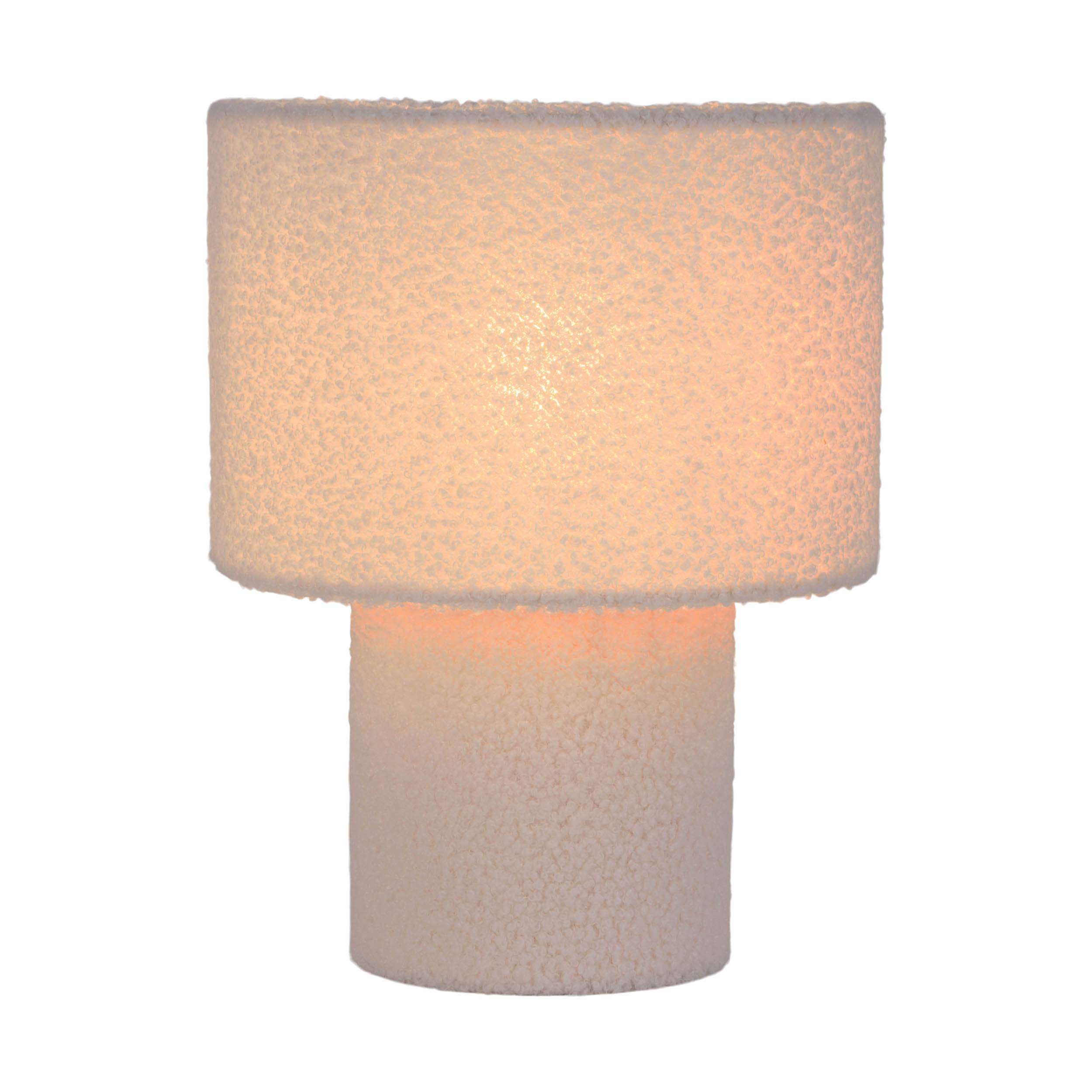 Tischleuchte "FLUFFY" weiß / H: ca.31cm