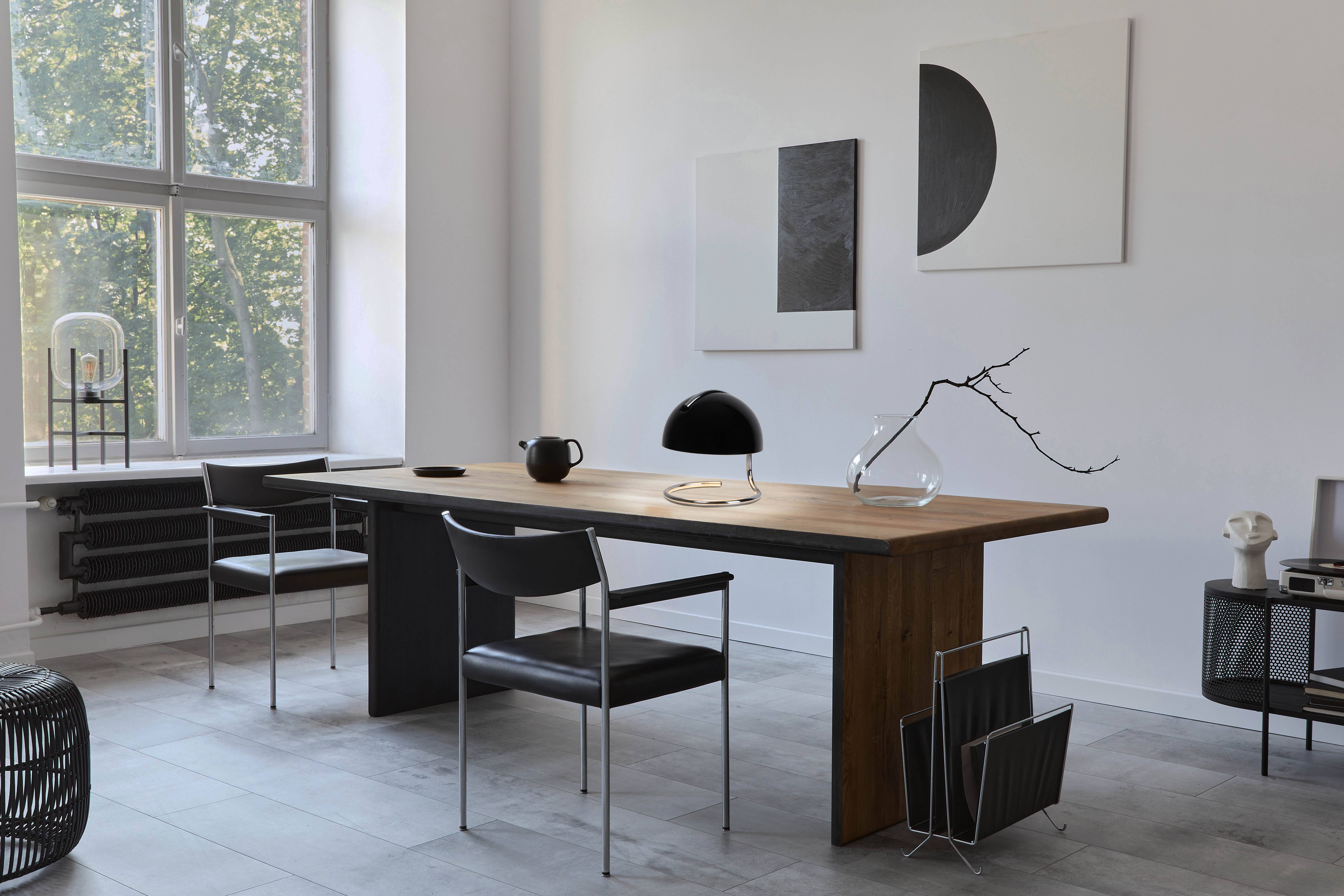 Tischleuchte "BURANO" schwarz / H: 25 cm