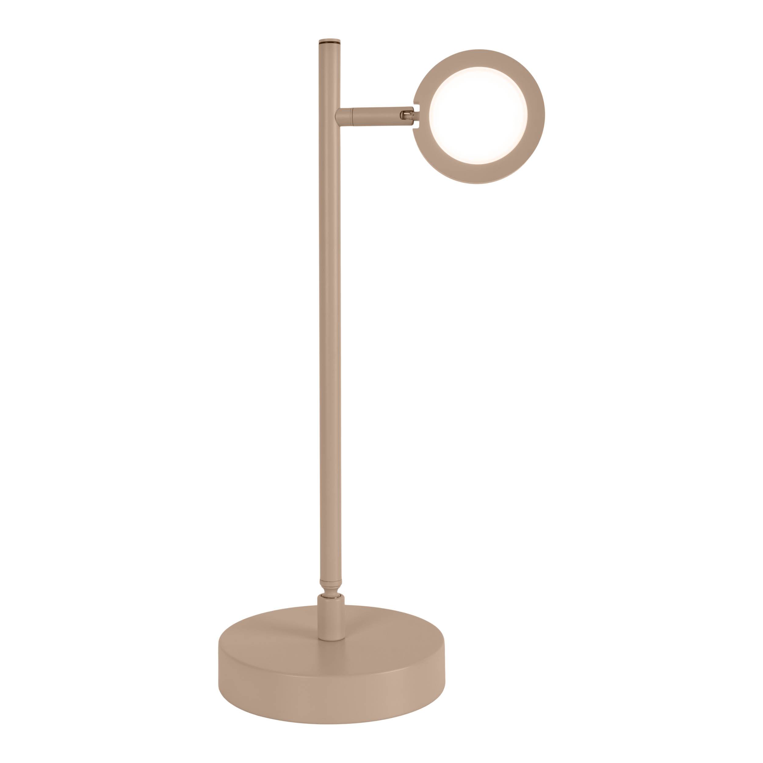 LED Akku-/ Tischleuchte "LUPA" H:45cm almond