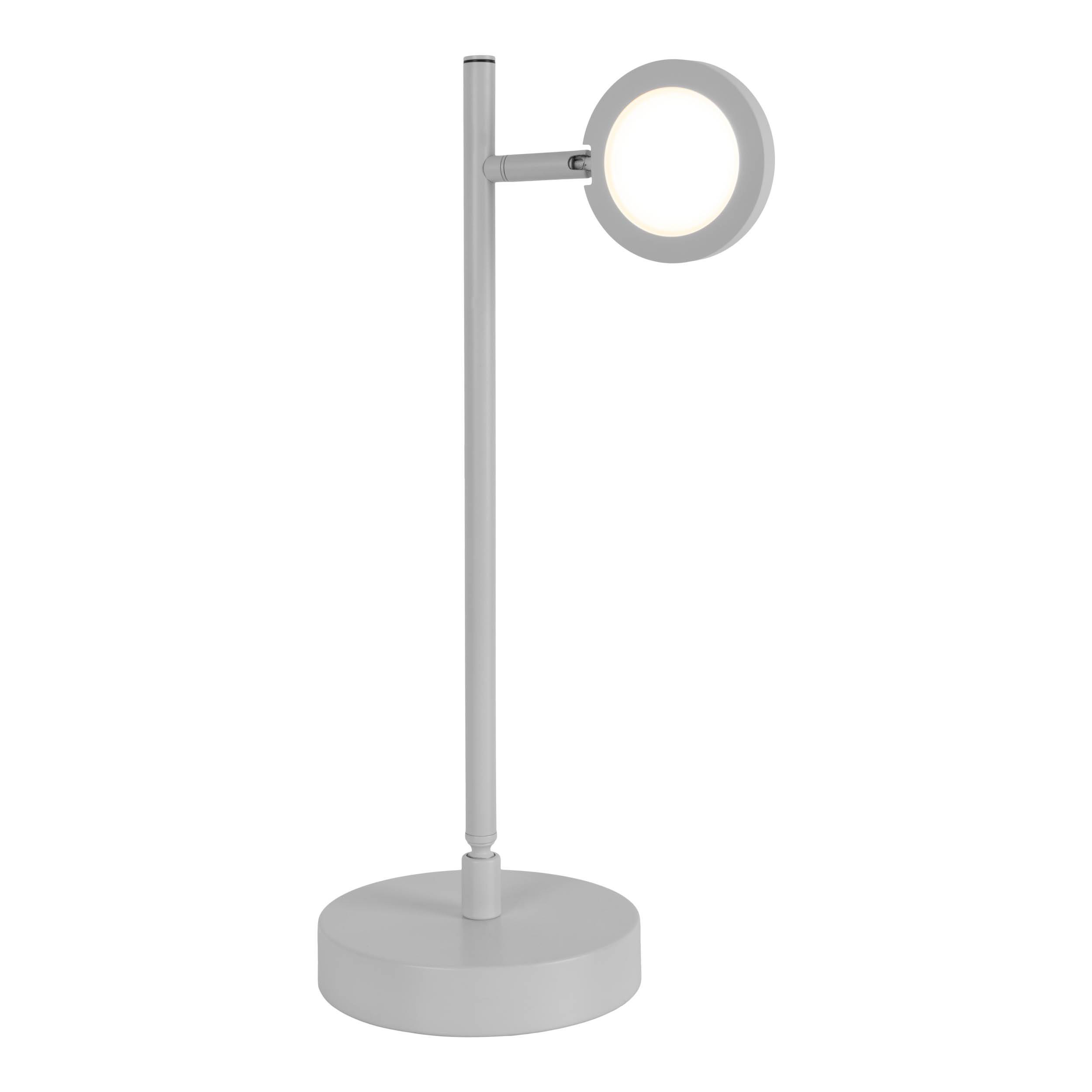 LED Akku-/ Tischleuchte "LUPA" H:45cm weiß