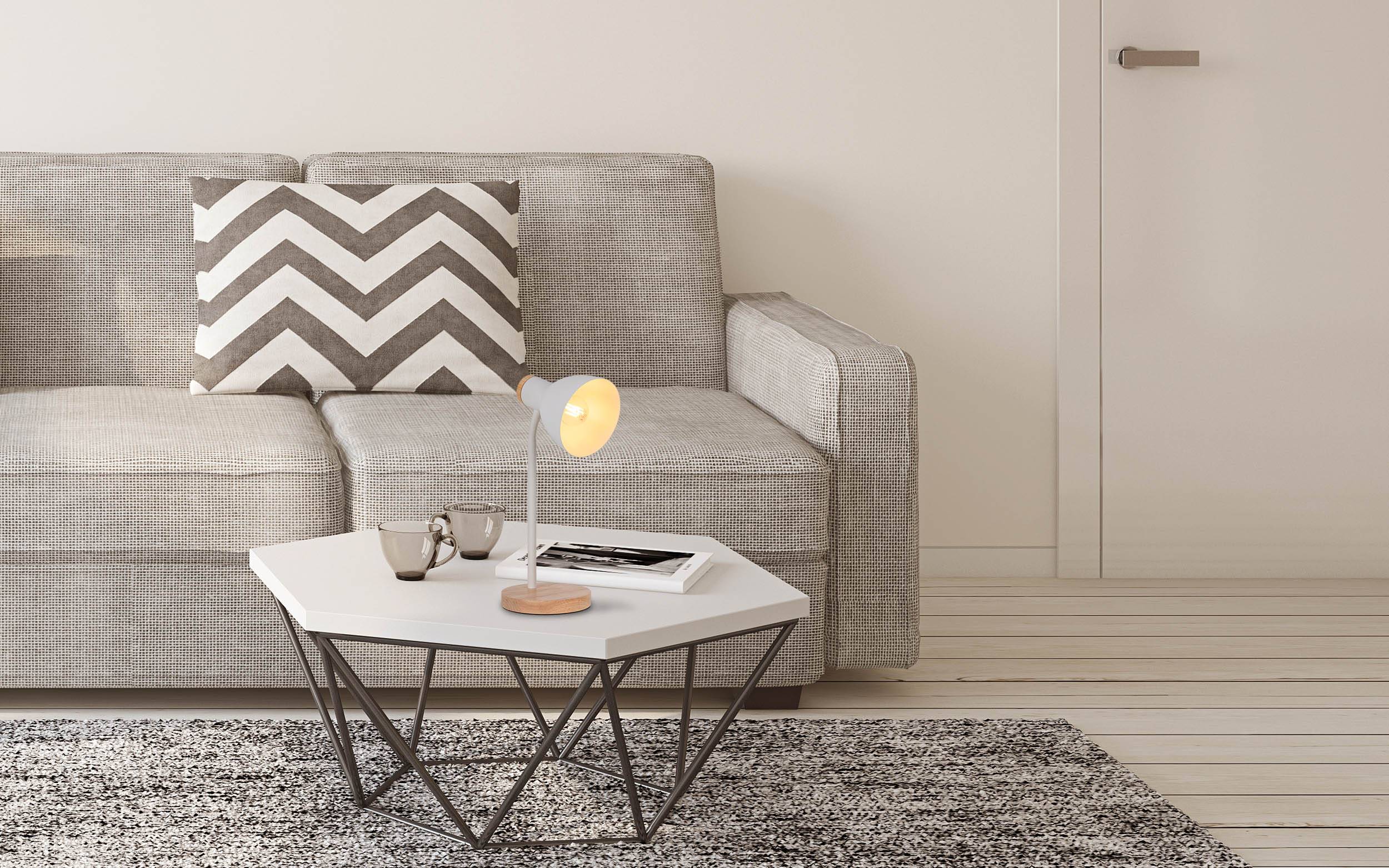 Schreibtischleuchte "MARIE" / weiß