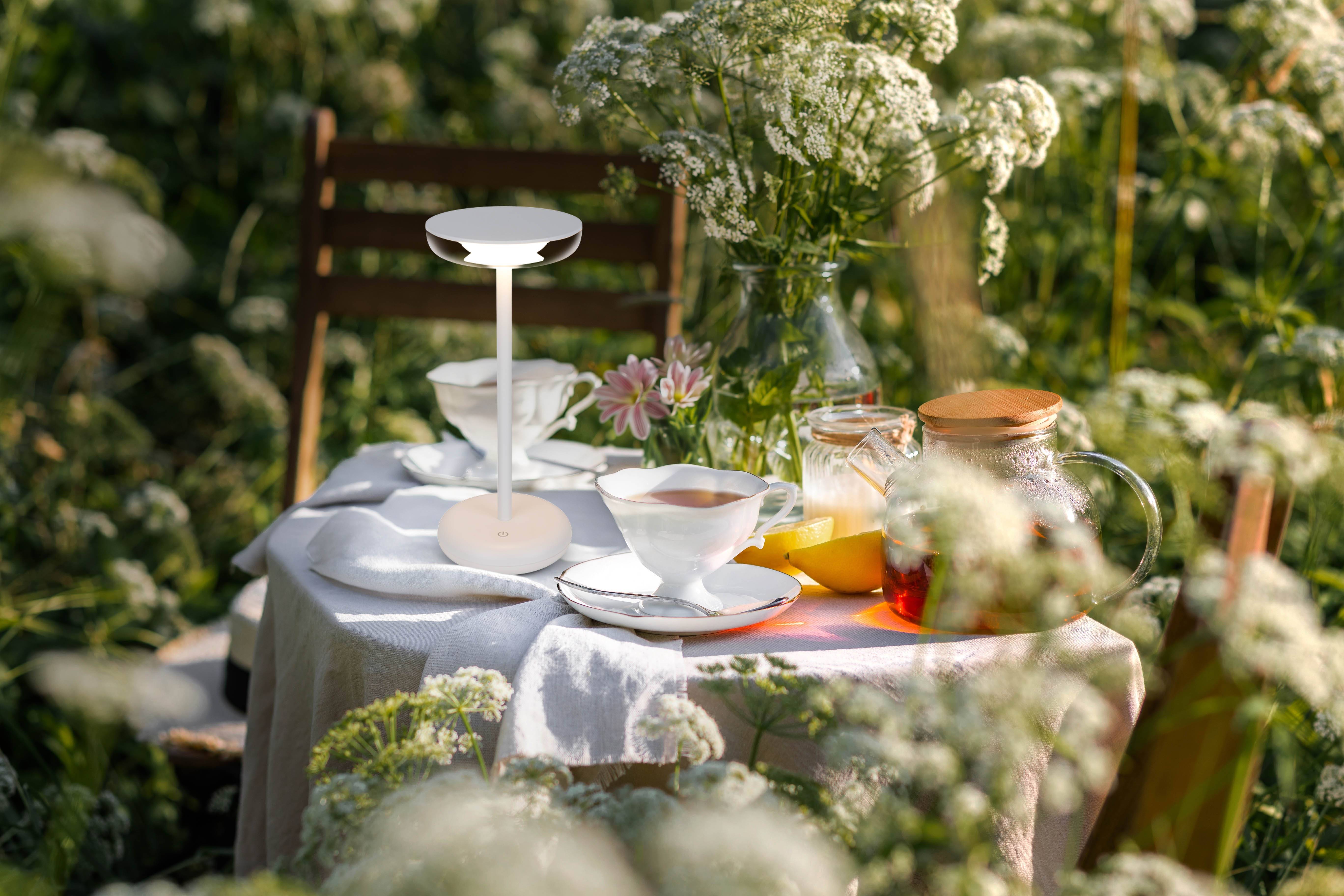 Akku-Tischleuchte "PASI" weiß