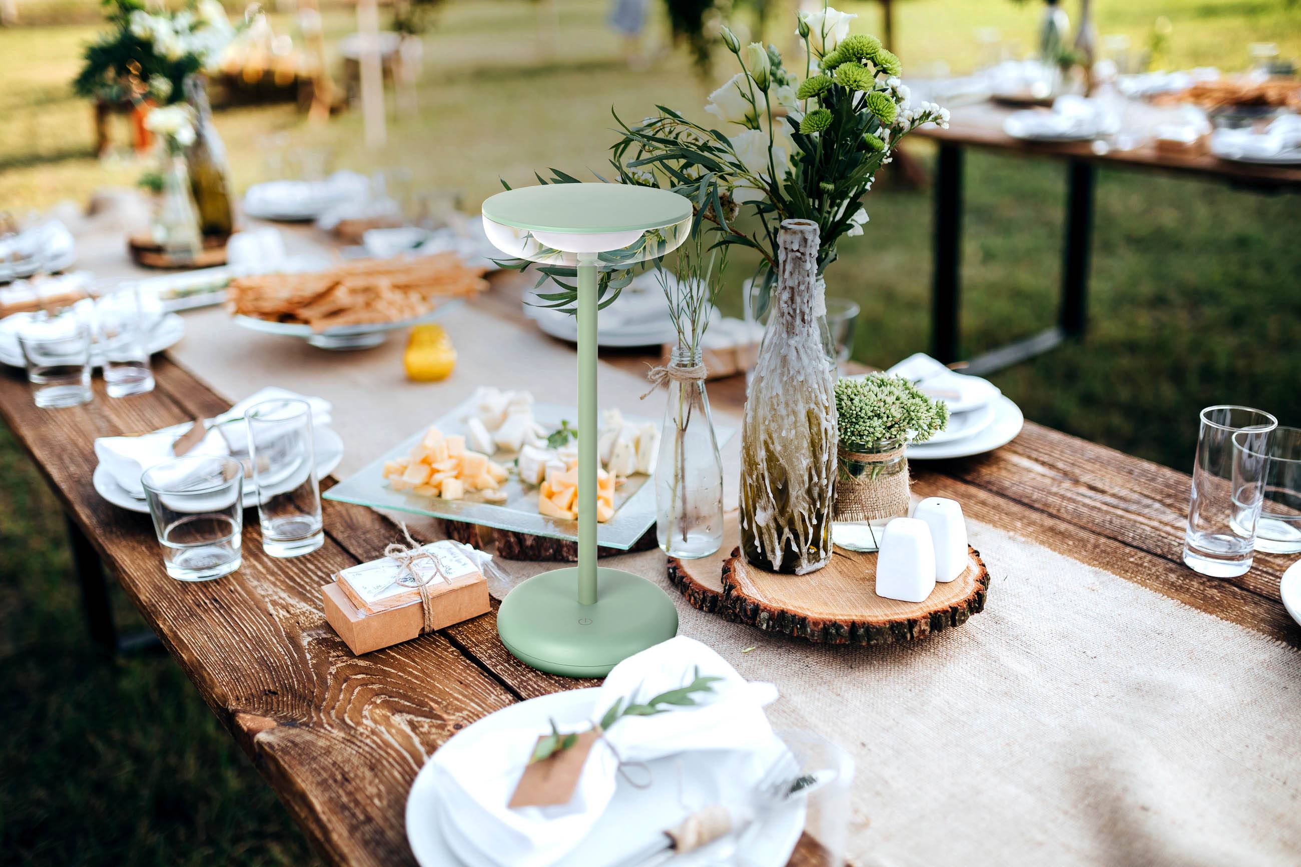 Akku-Tischleuchte "PASI" grün