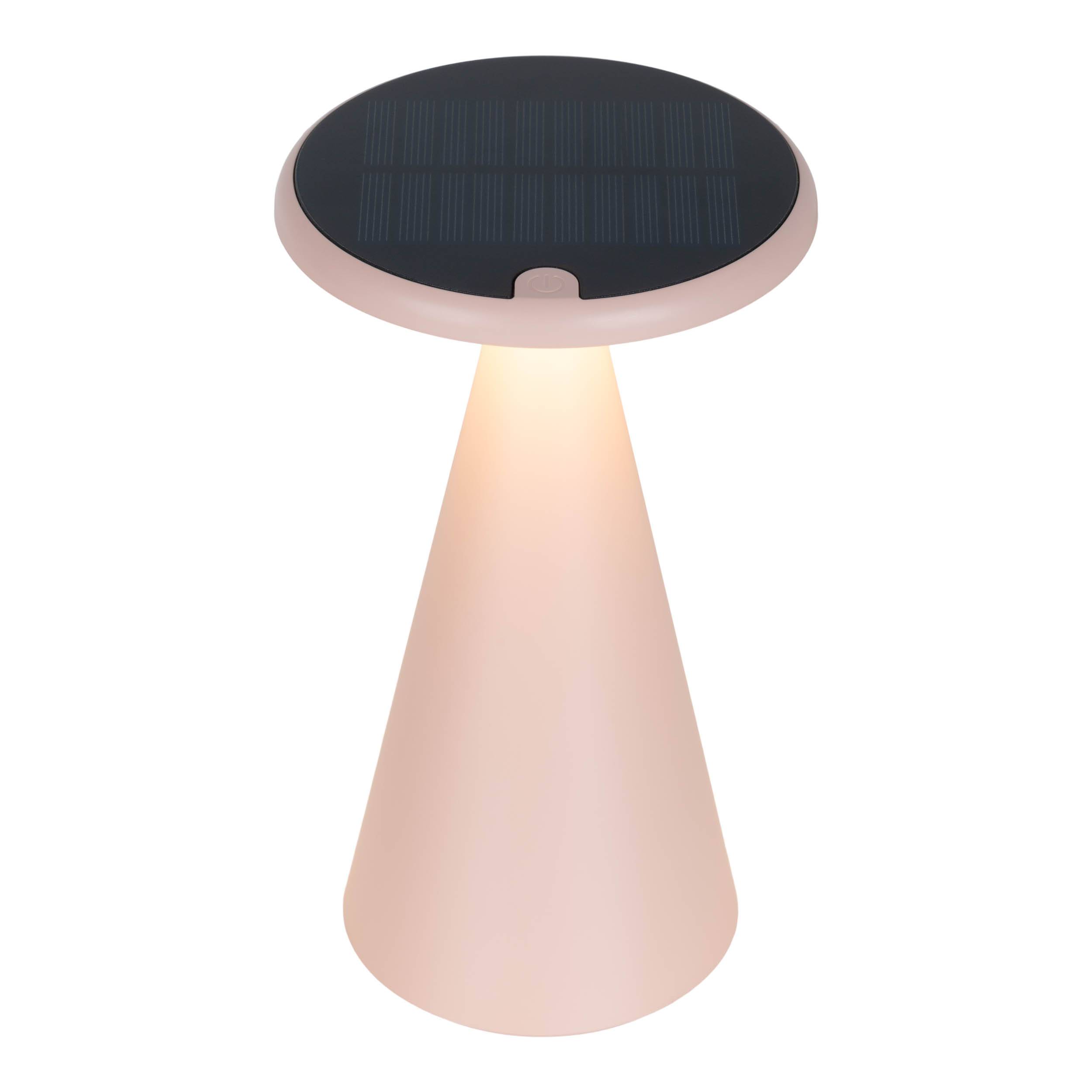 Solar-Akku-Tischleuchte "PALU" rosa