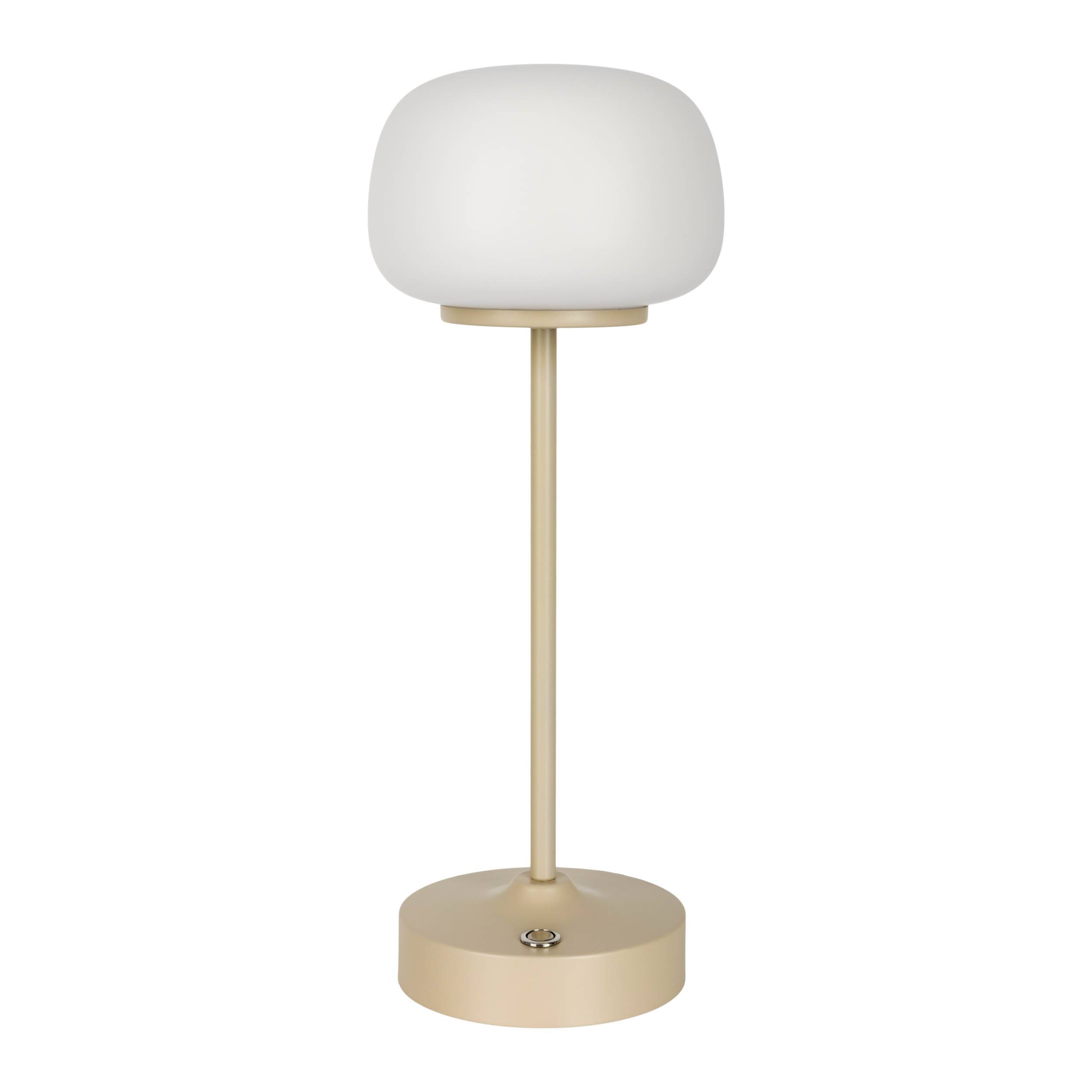 LED Akku-/ Tischleuchte "PINA" beige