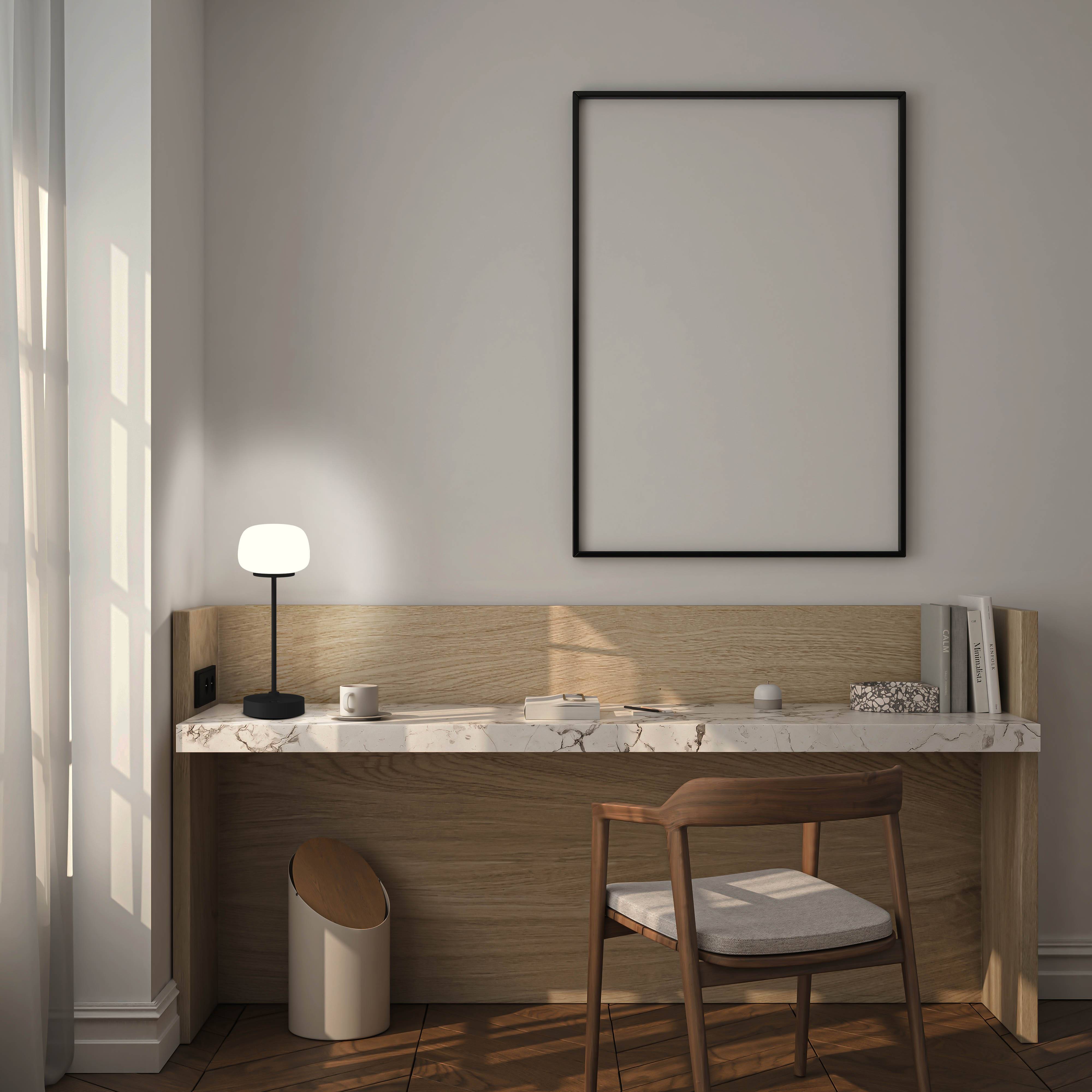 LED Akku-/ Tischleuchte "PINA" / schwarz