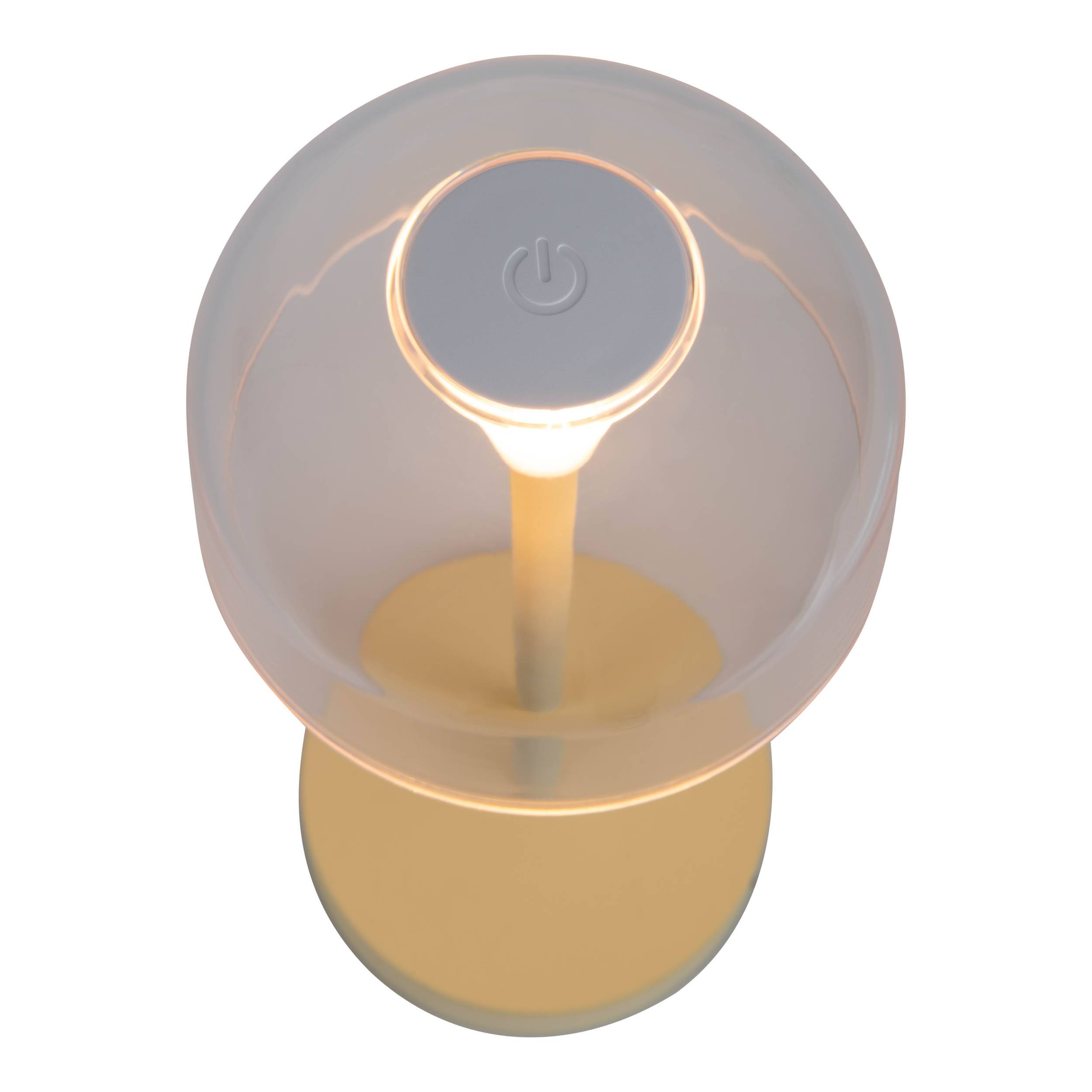 Akku- Tischleuchte "GOMBA" gelb 2er Set