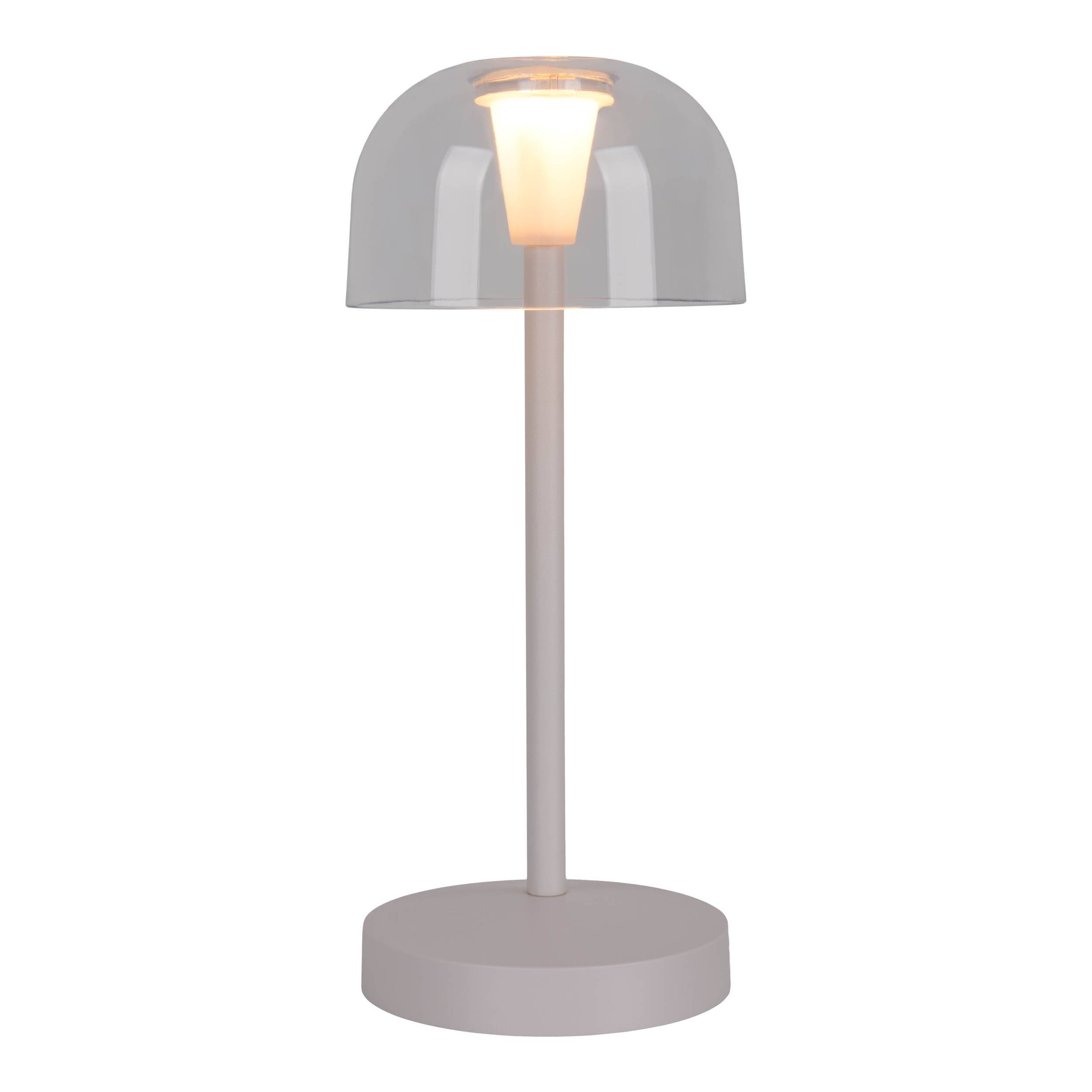 Akku- Tischleuchte "GOMBA" weiß 2er Set