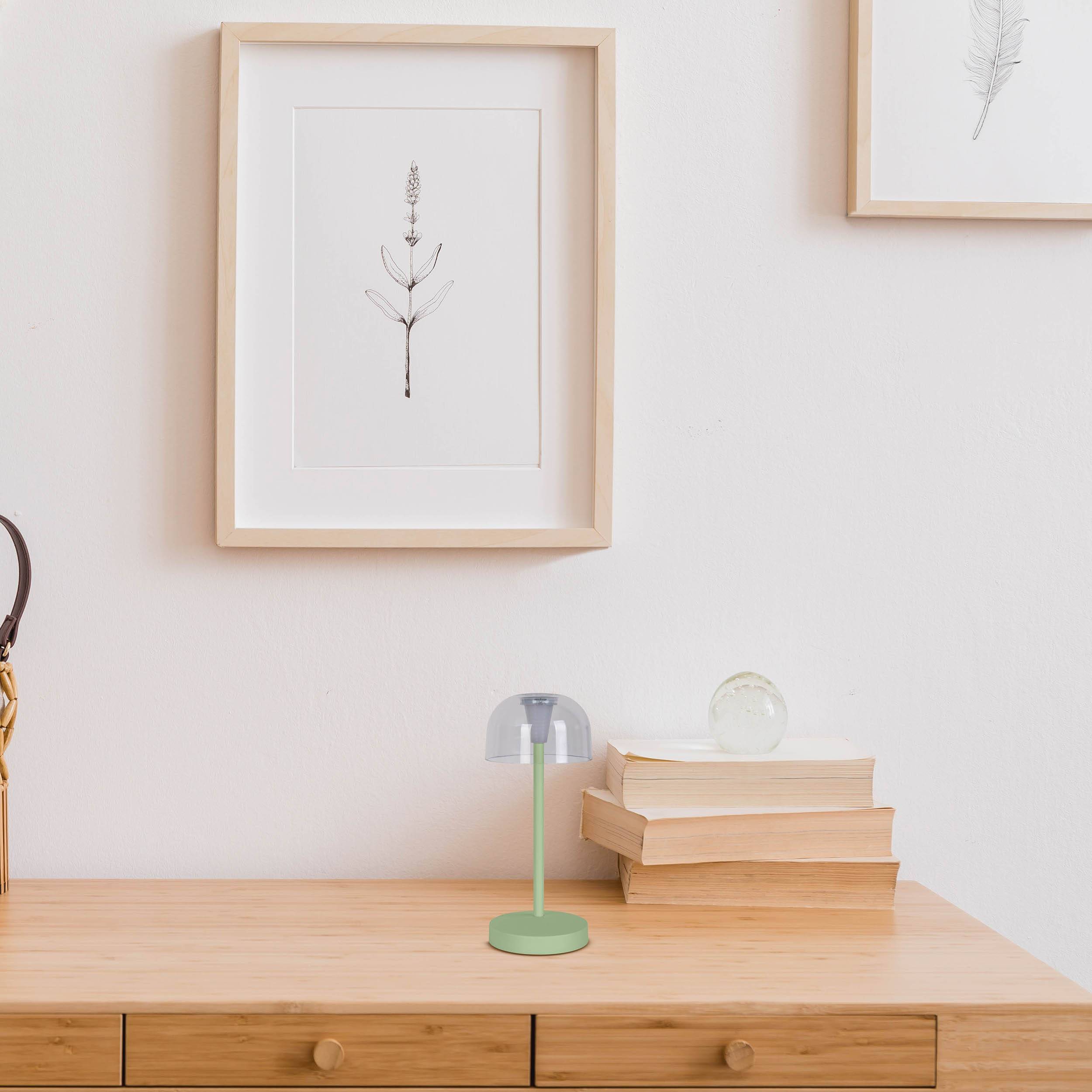 Akku- Tischleuchte "GOMBA" mint 2er Set