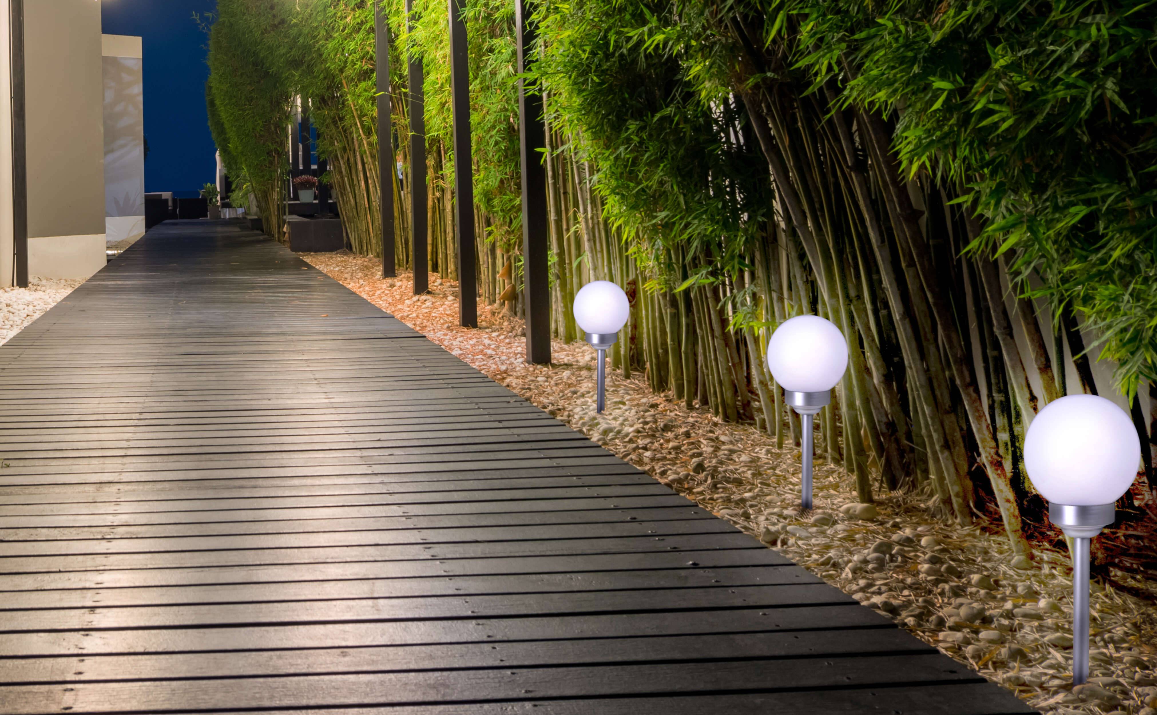 LED Außen Kugelerdspieß "BALL" D: 25 cm