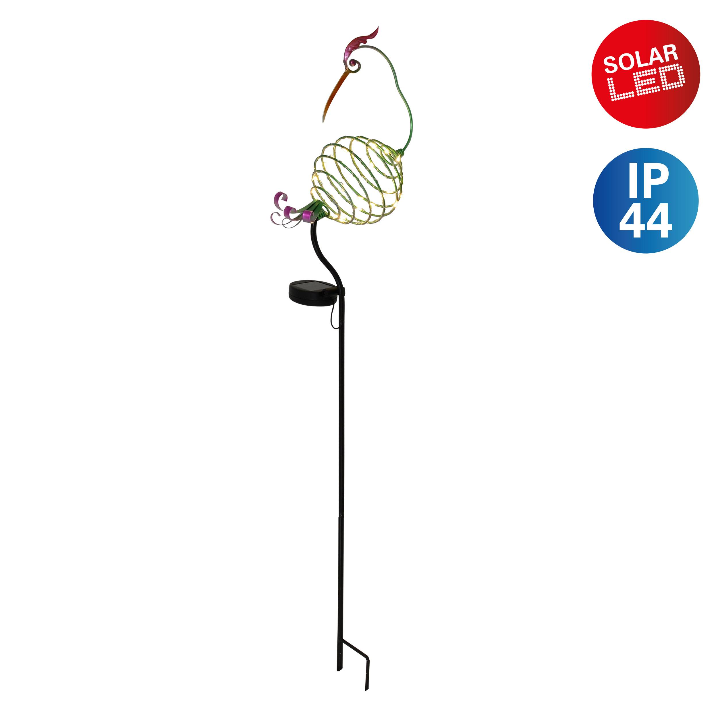 Deko-Solar-Erdspieß "KRANICH" h: 86cm