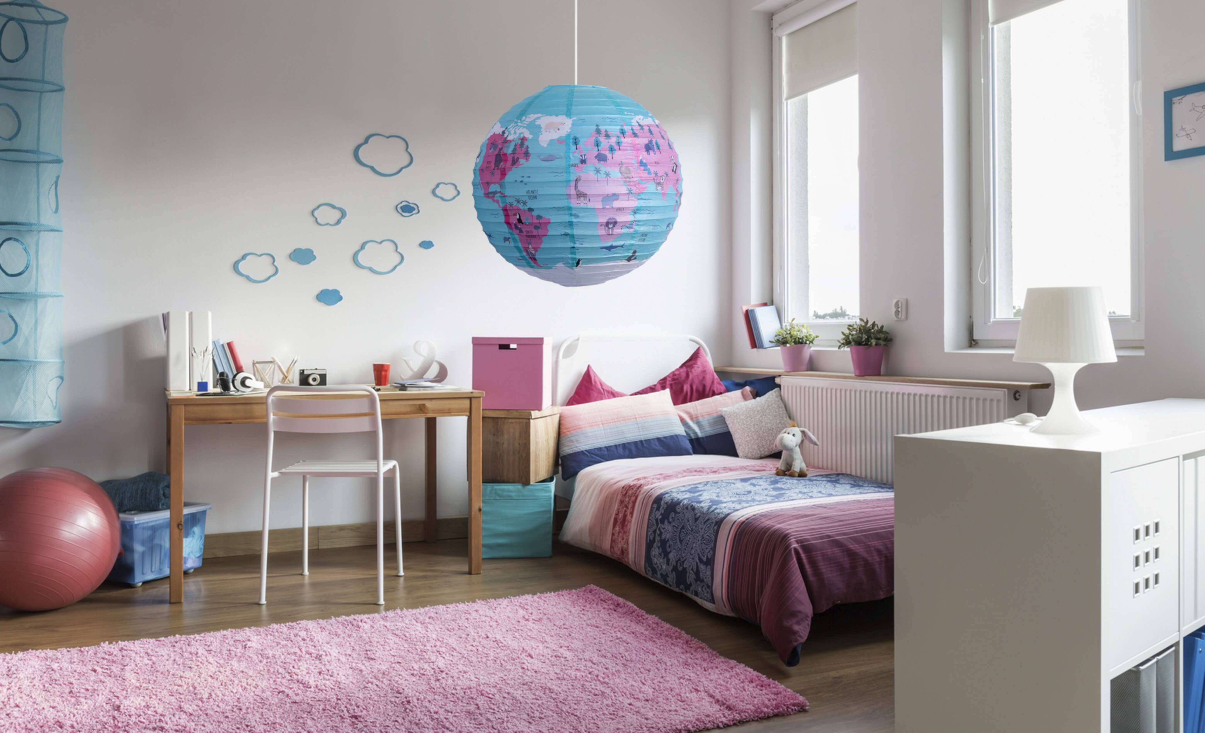 Papierleuchte "Ballon« d: 50cm Weltkugel